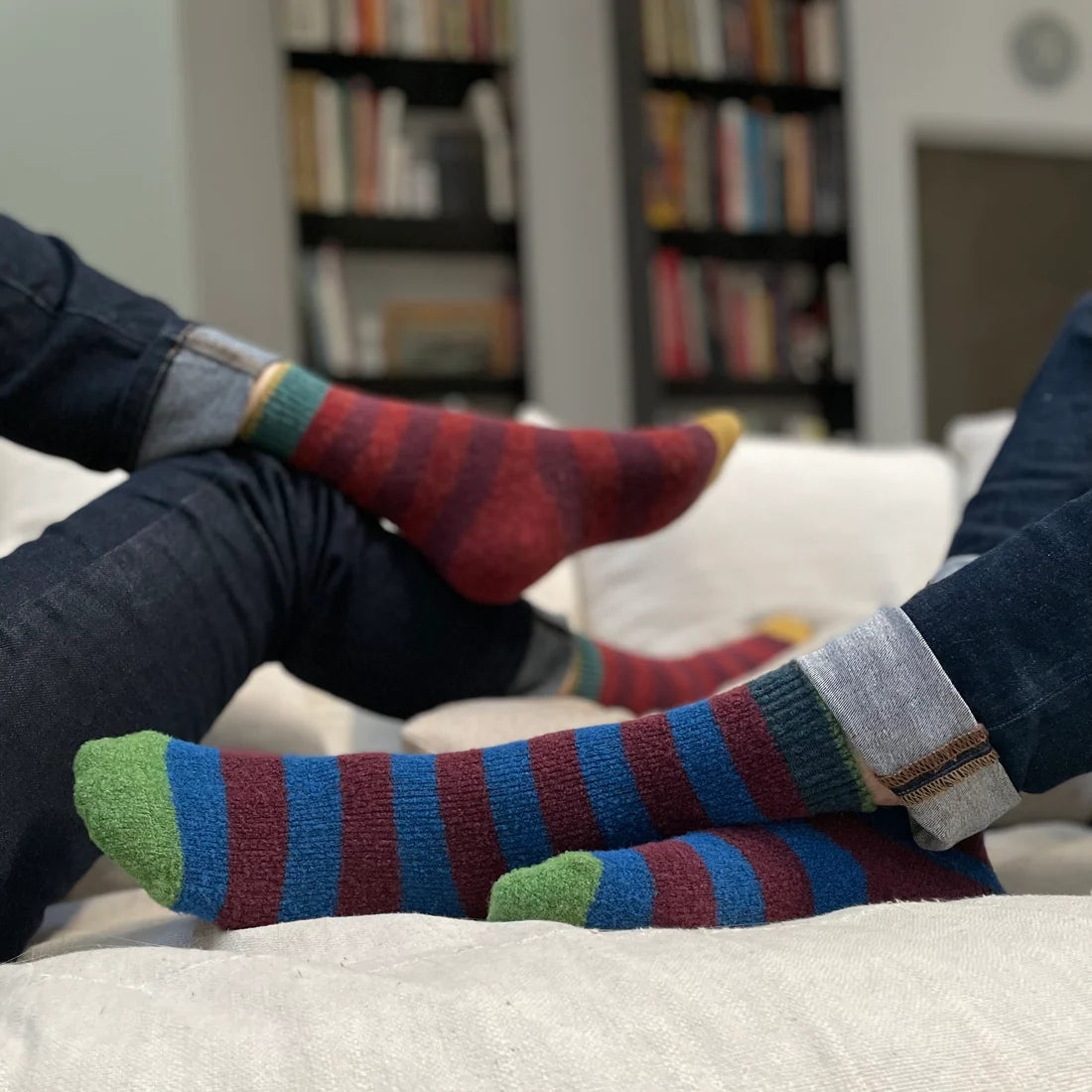 Mousse Indigo Striped Socks BCL206