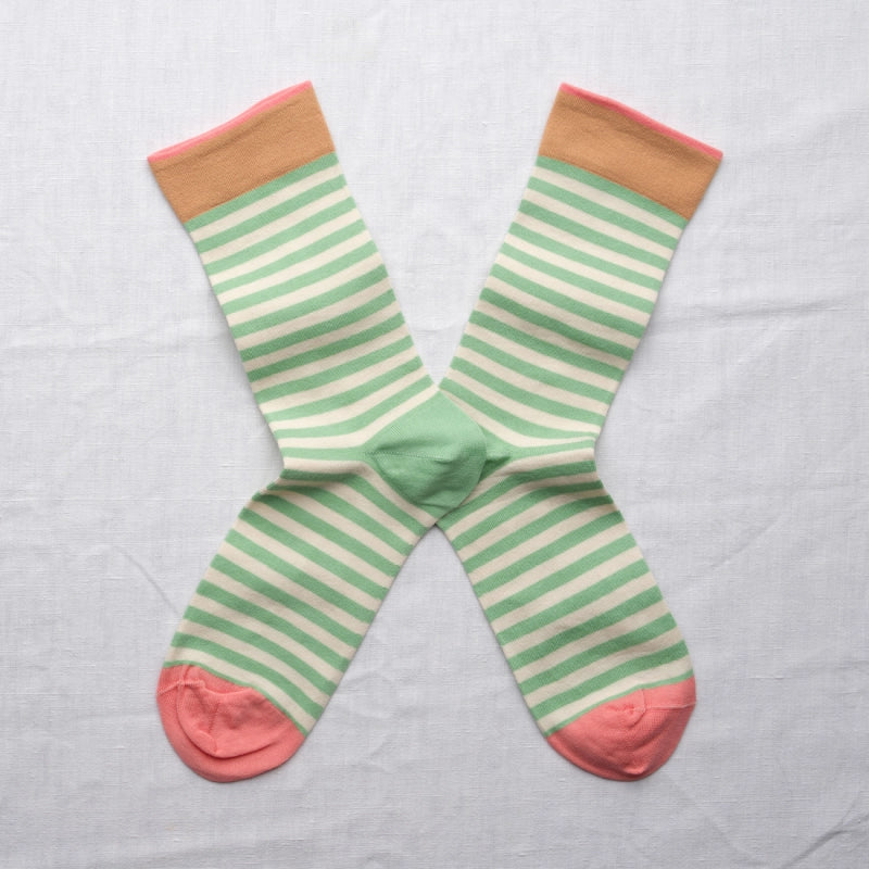 Rayures lichen Socks RY1-35 Bonne Maison