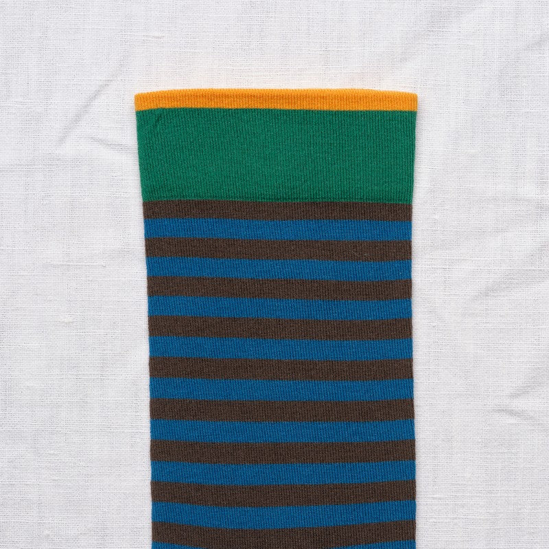 Rayures terre d'Ombre Socks BR301 Bonne Maison