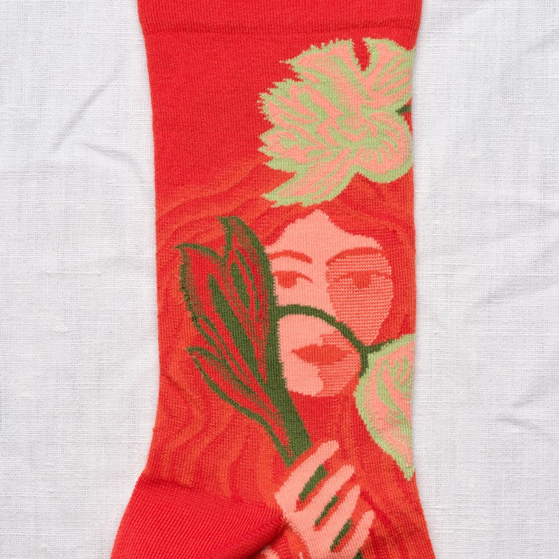 Visages rouge Socks CU401 Bonne Maison