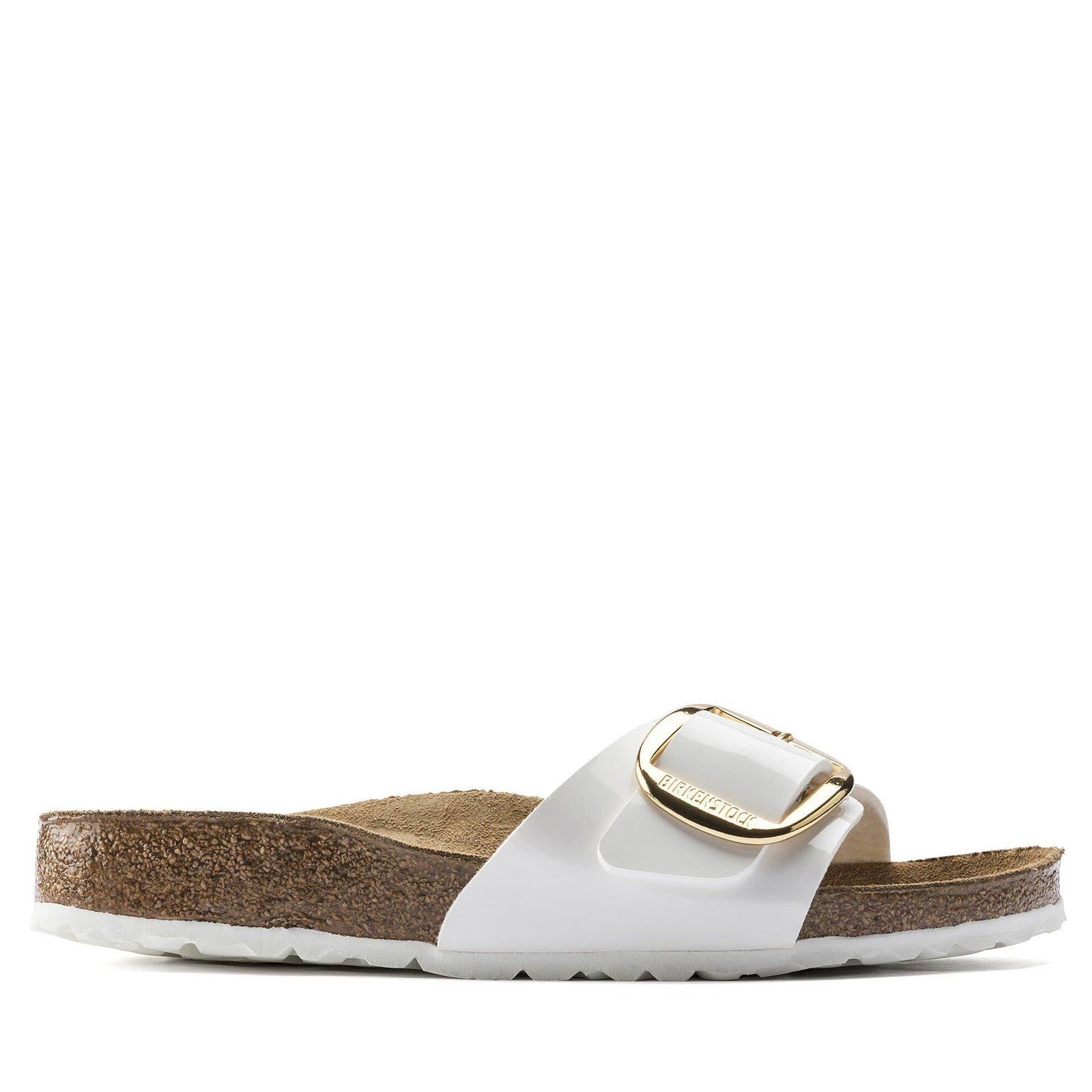Madrid Big Buckle Narrow Fit Patent white Birkenstock