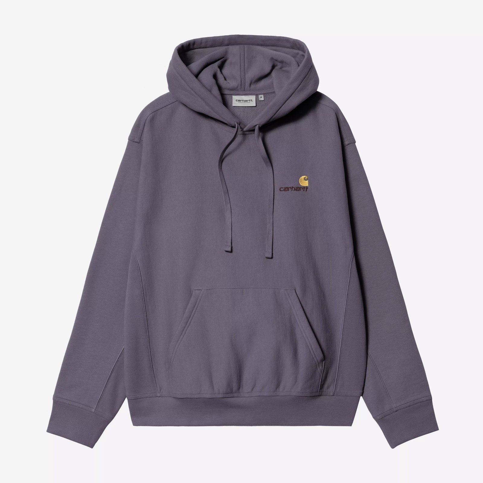 Hooded American Script Sweatshirt shady purple Carhartt WIP