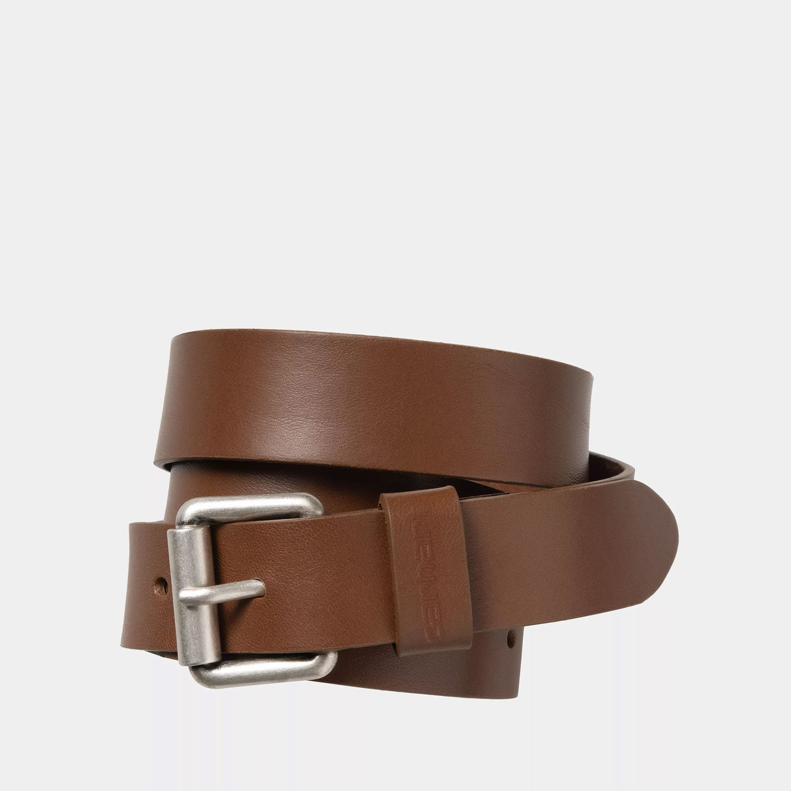 Ryan Leather Belt cognac/silver Carhartt WIP