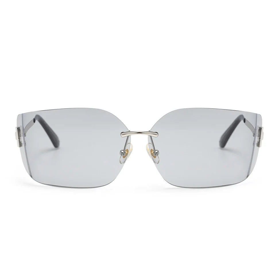 Mitte Sunglasses silver/transparent grey