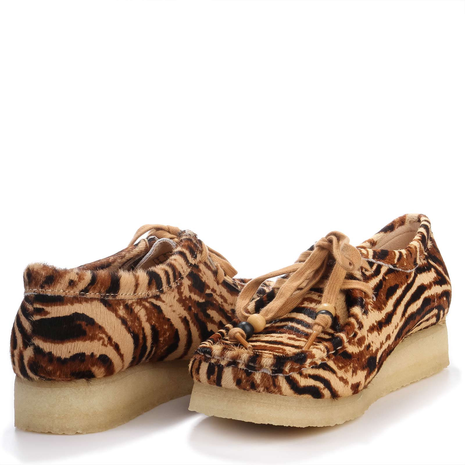 Wallabee W Suede tiger print Clarks Originals
