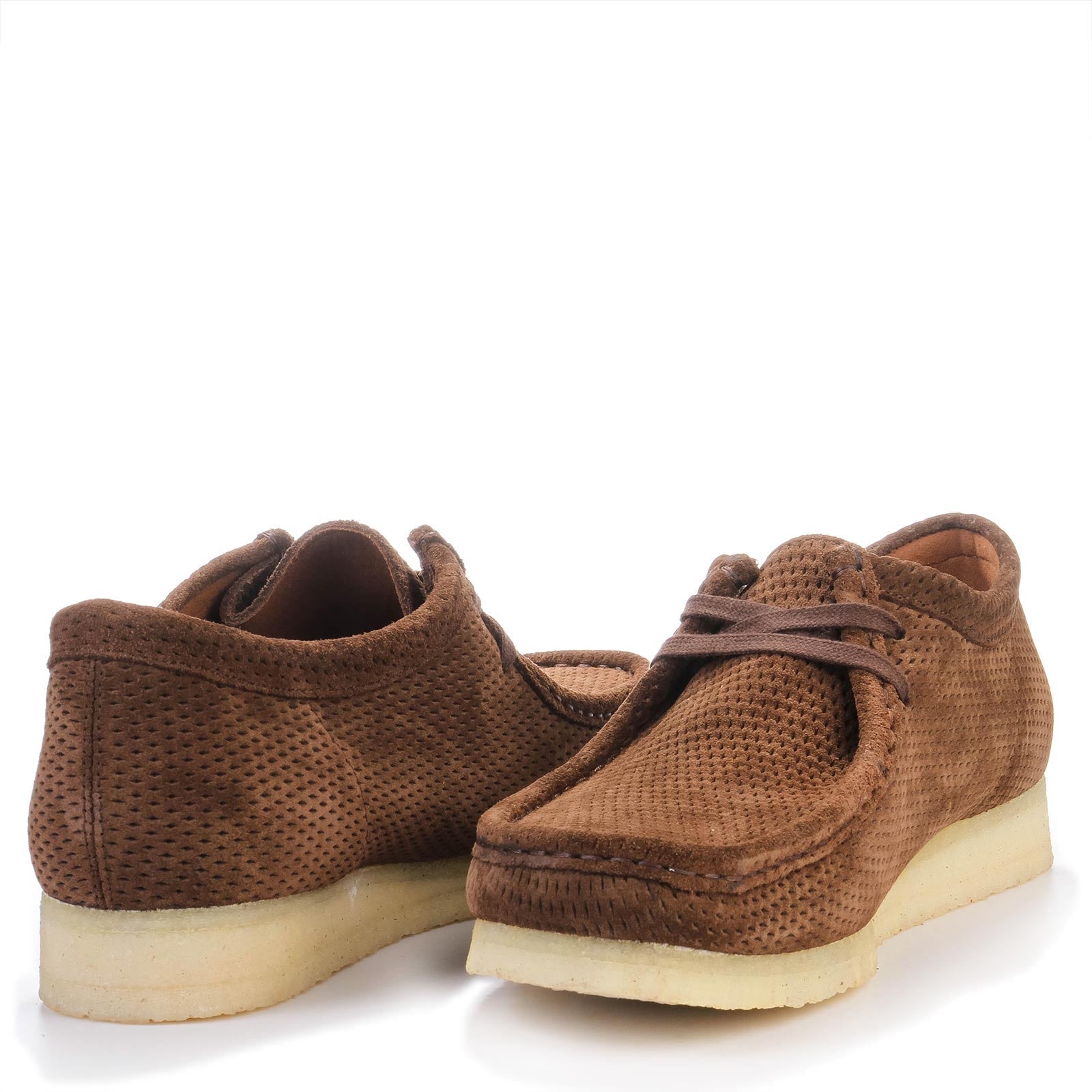 Wallabee brown perforated Clarks Originals