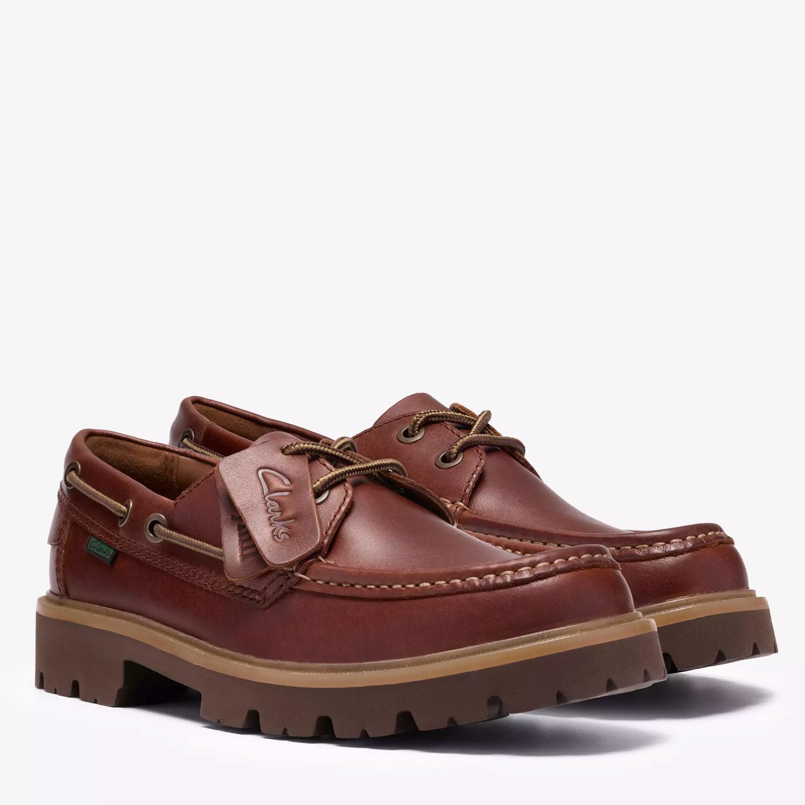 Cleyhill Boat Leather brown Clarks Originals
