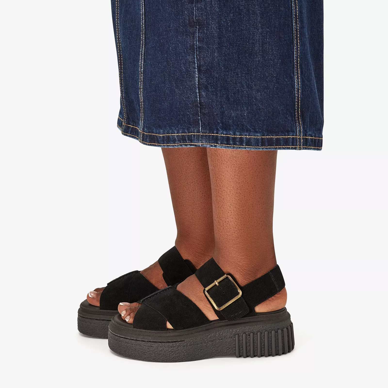 Evamar Wish Suede black Clarks Originals
