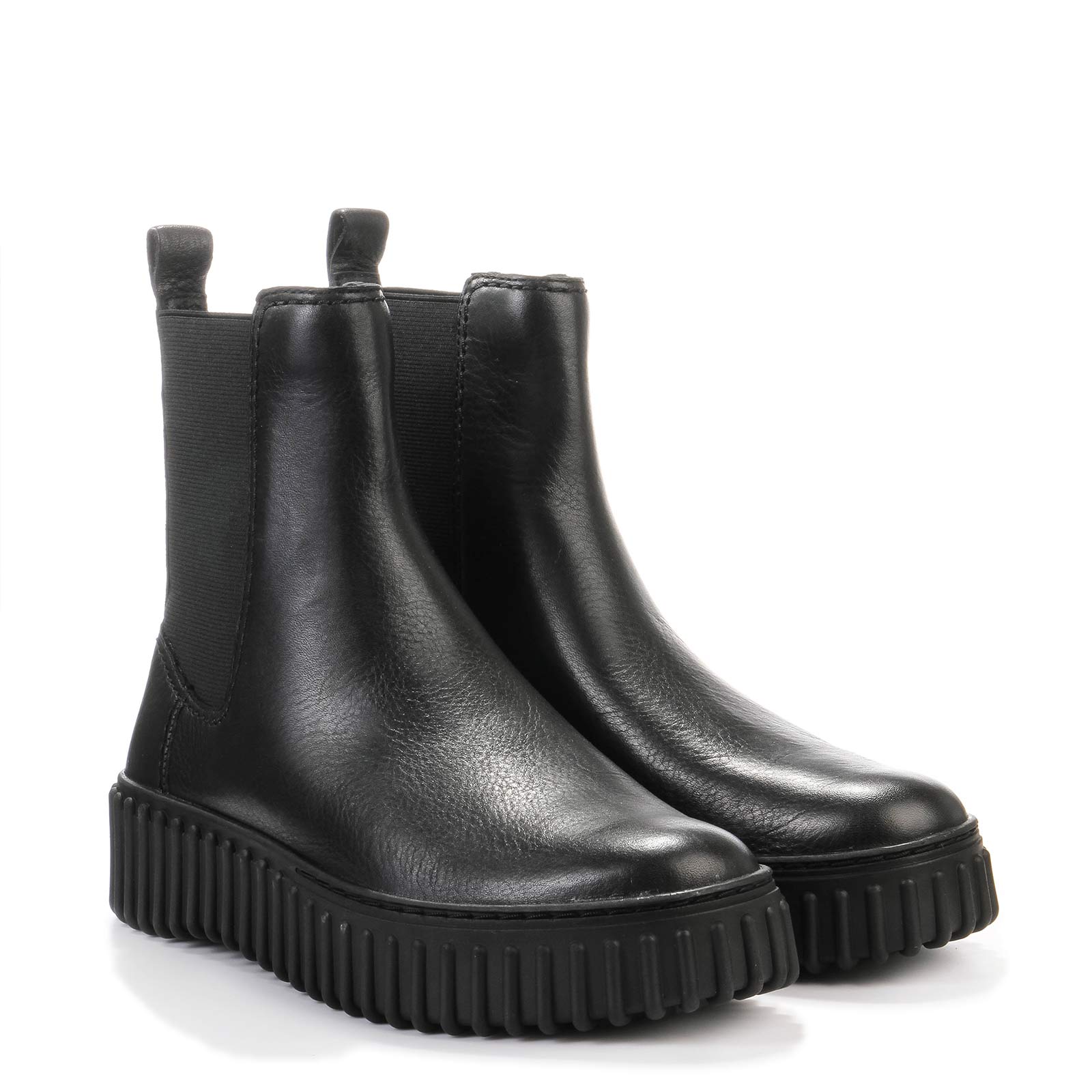 Torhill Maple black leather Clarks Originals