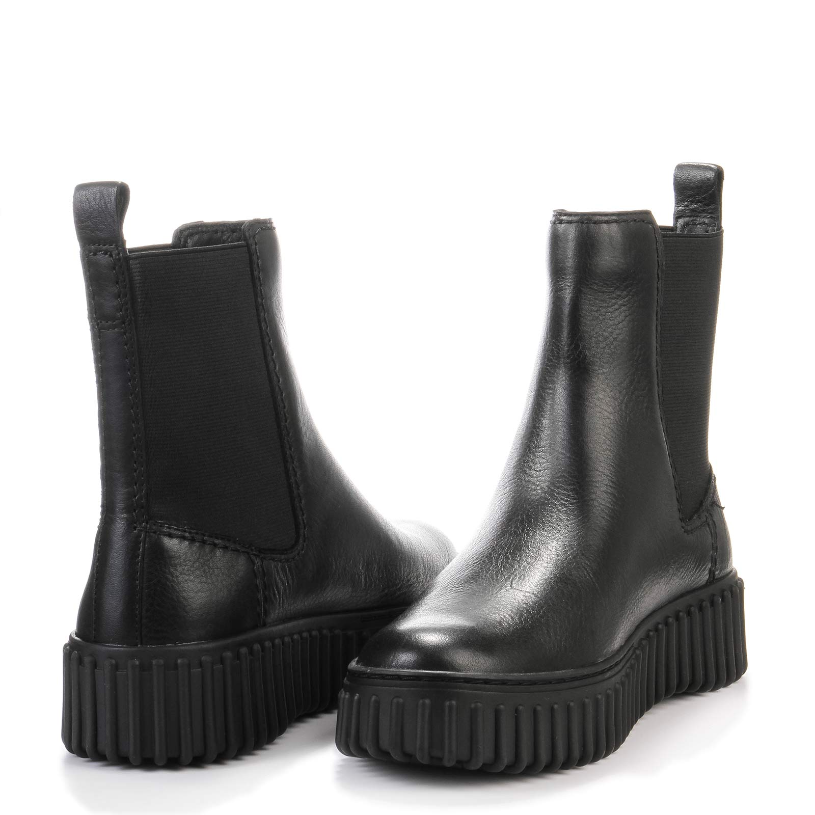 Torhill Maple black leather Clarks Originals