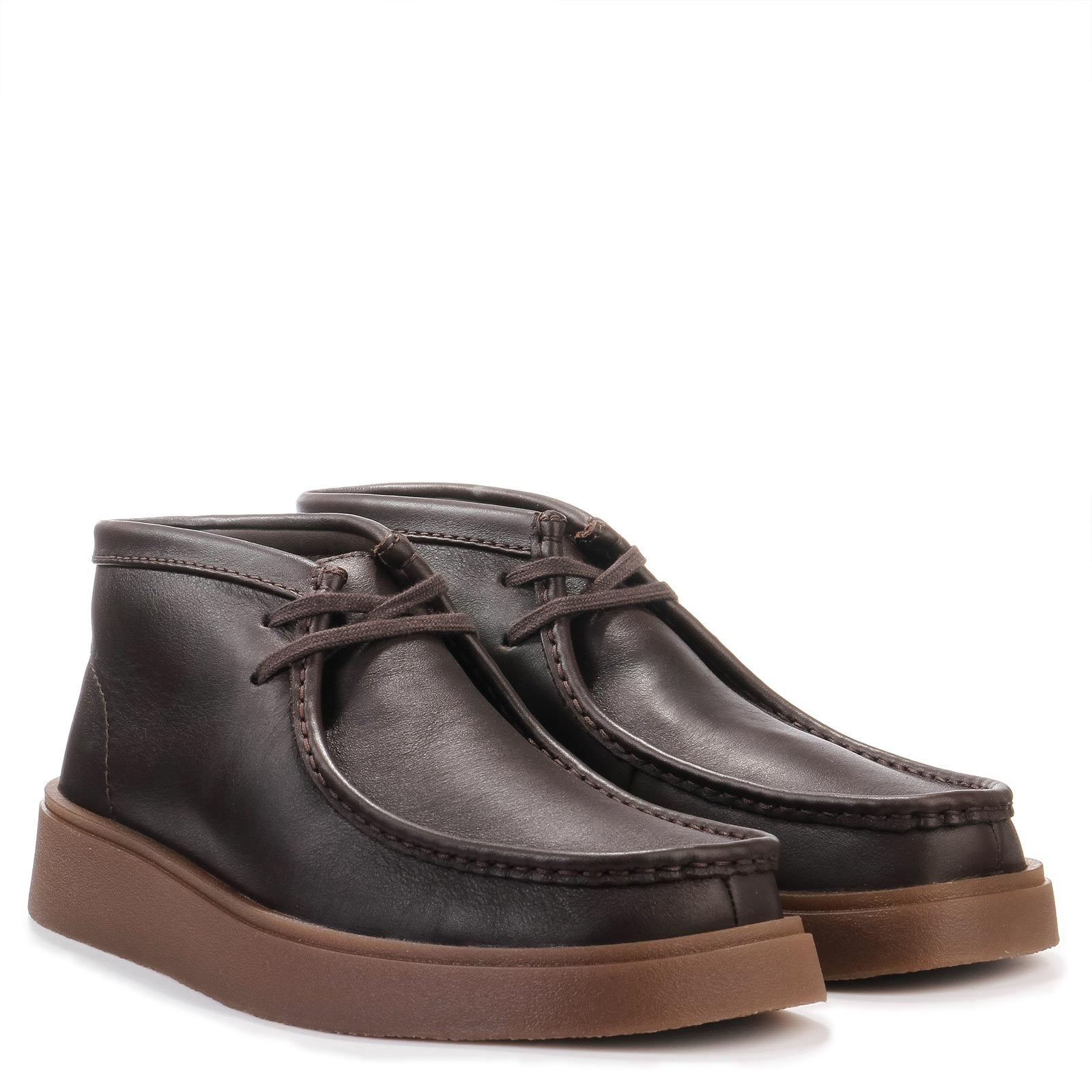Torview Hi brown leather Clarks Originals