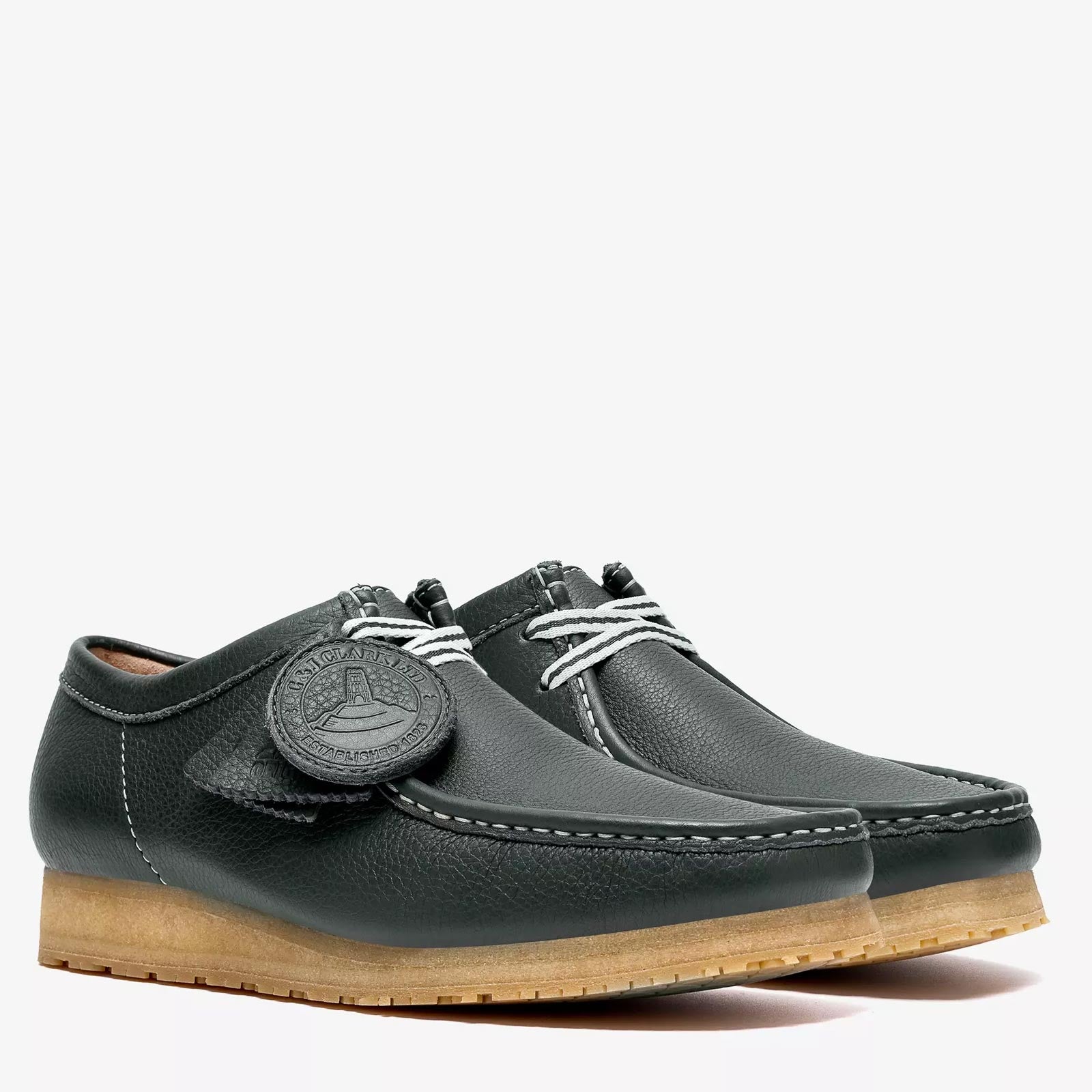 Wallabee RB Leather dark green Clarks Originals