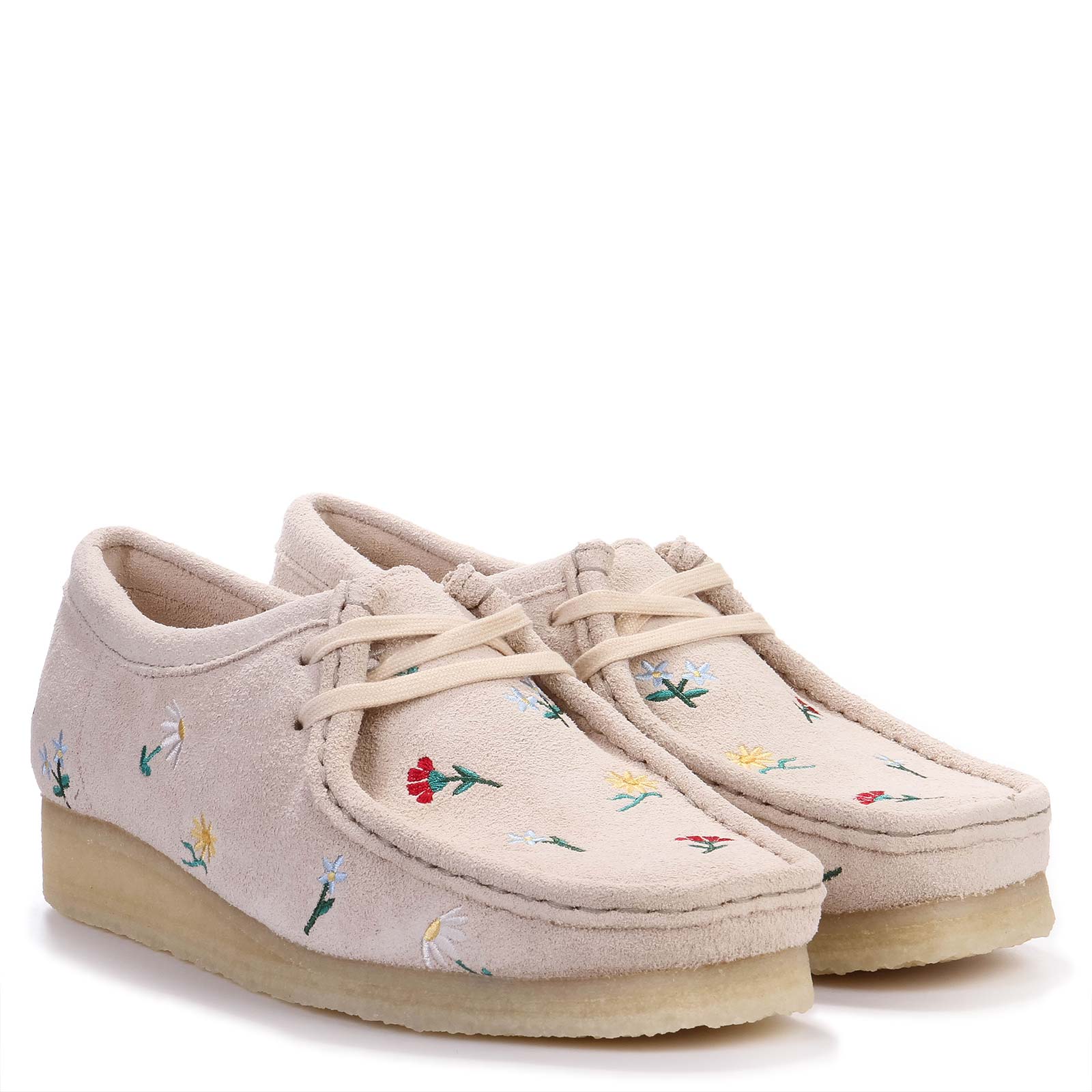 Wallabee taupe Embroidery