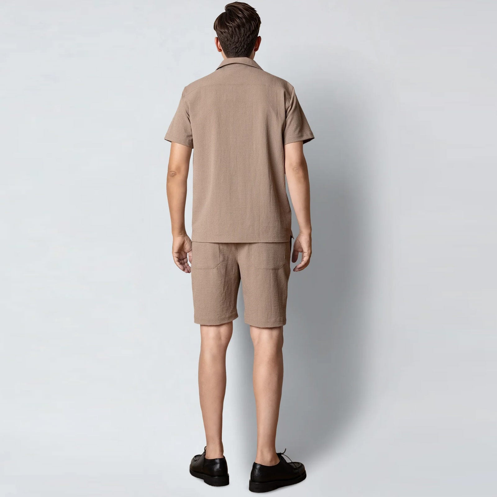 Barcelona Erico Striped Shorts shitake Clean Cut Copenhagen