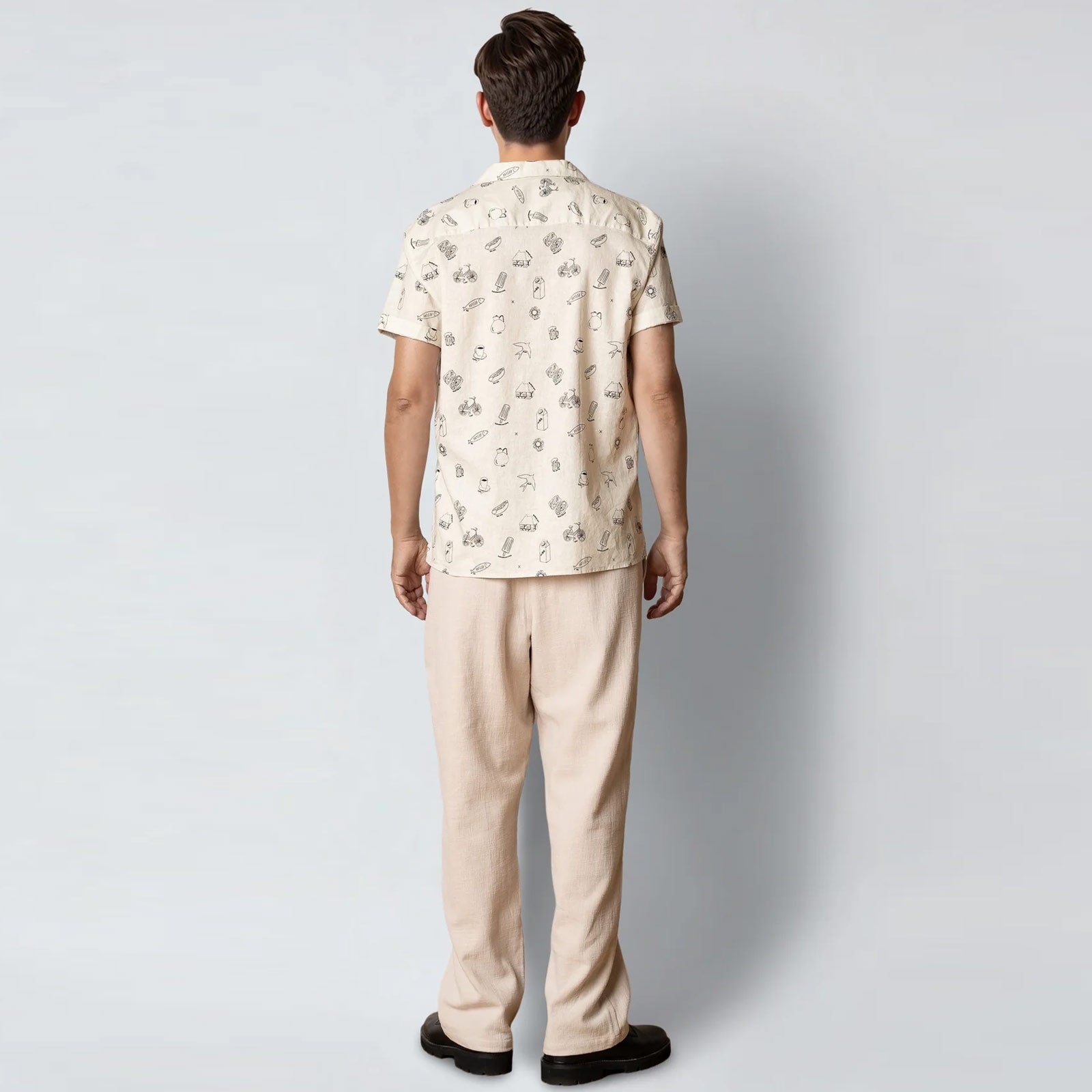 Bowling Magne S/S Shirt ecru Clean Cut Copenhagen