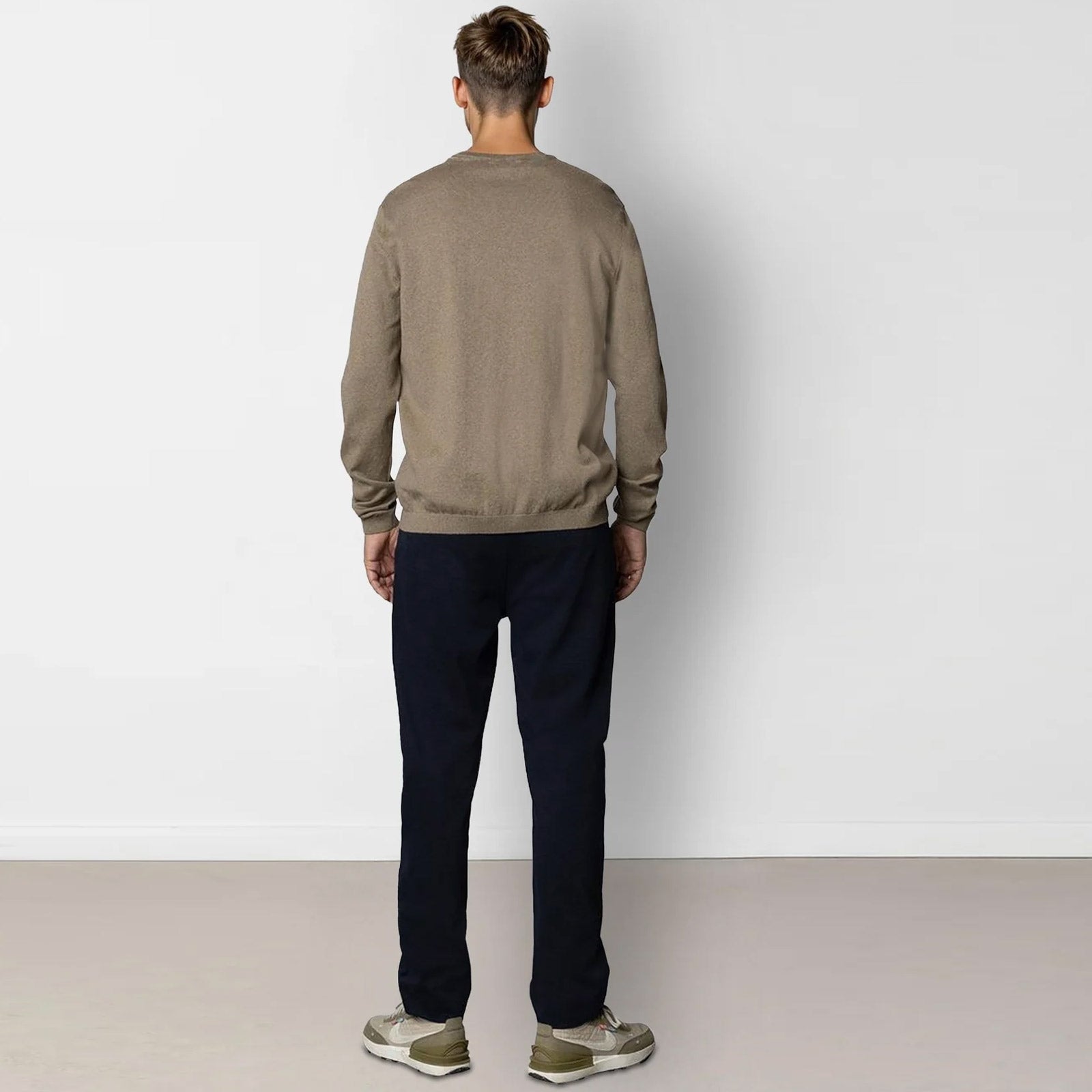 Claude Crewneck Jumper dark beige melange Clean Cut Copenhagen