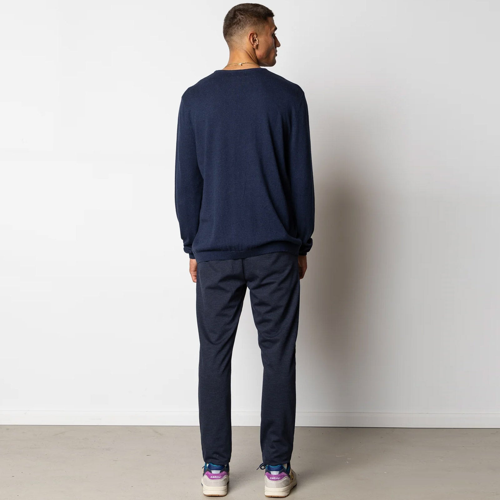 Claude Crewneck Jumper navy melange Clean Cut Copenhagen