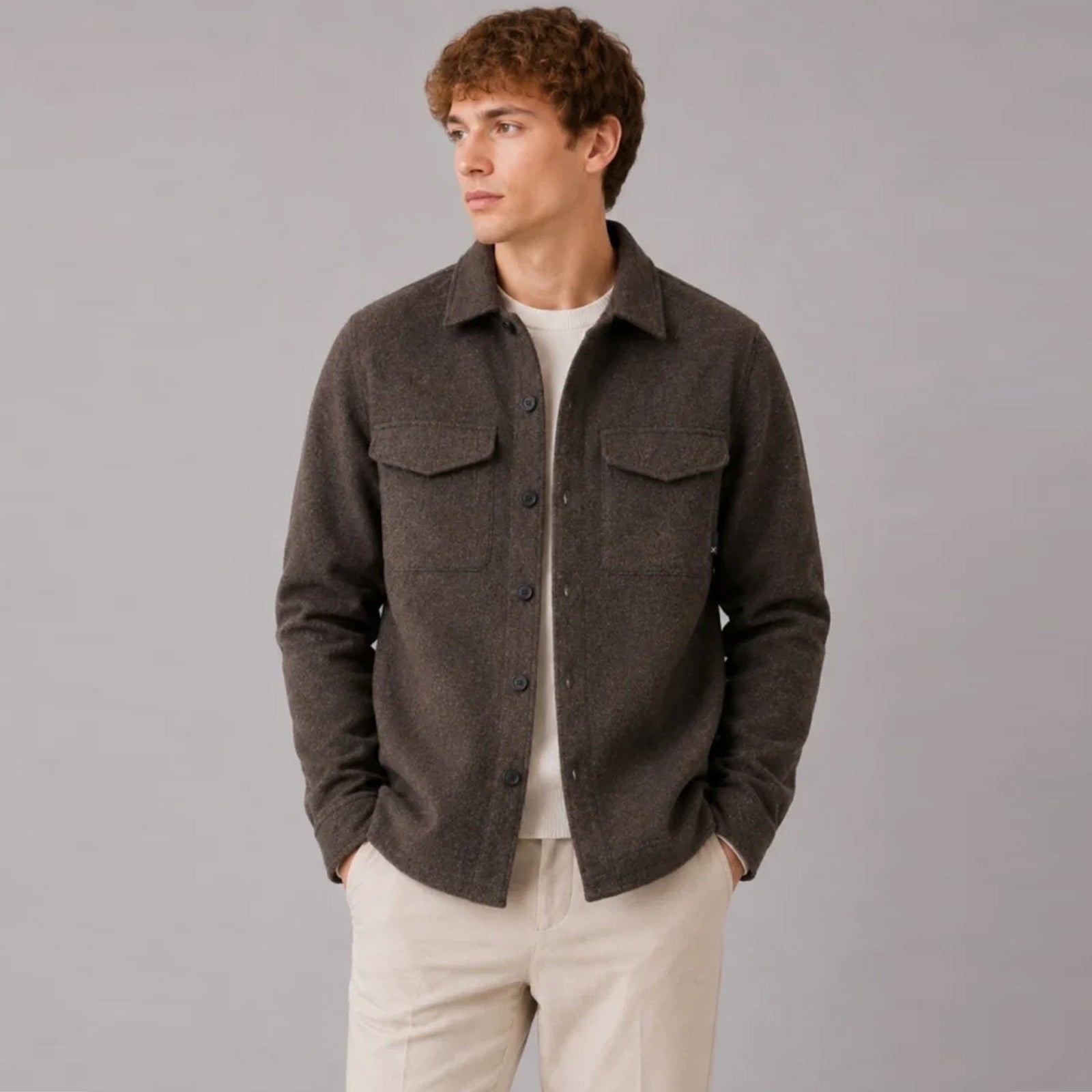 Ditlev Overshirt dark brown