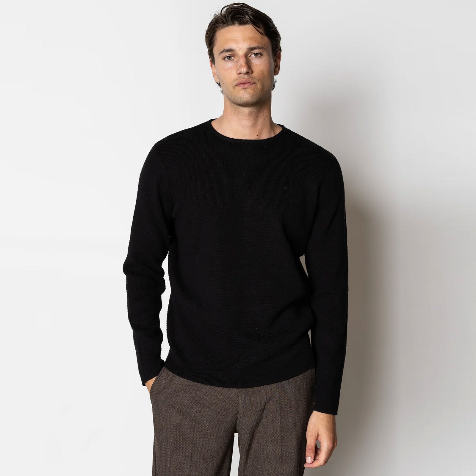 Oscar Knitted Jumper black Clean Cut Copenhagen