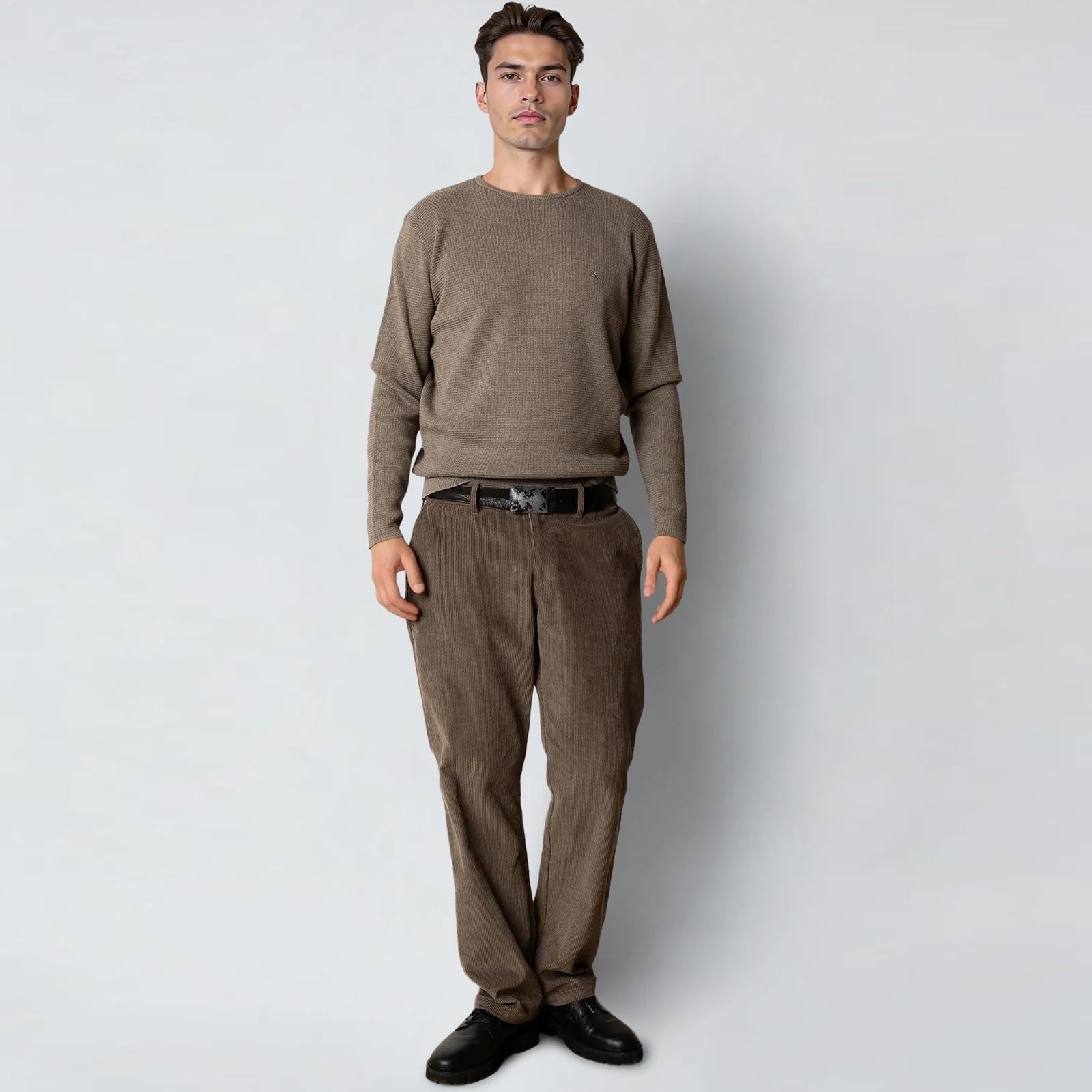 Oscar Knitted Jumper brindle melange Clean Cut Copenhagen