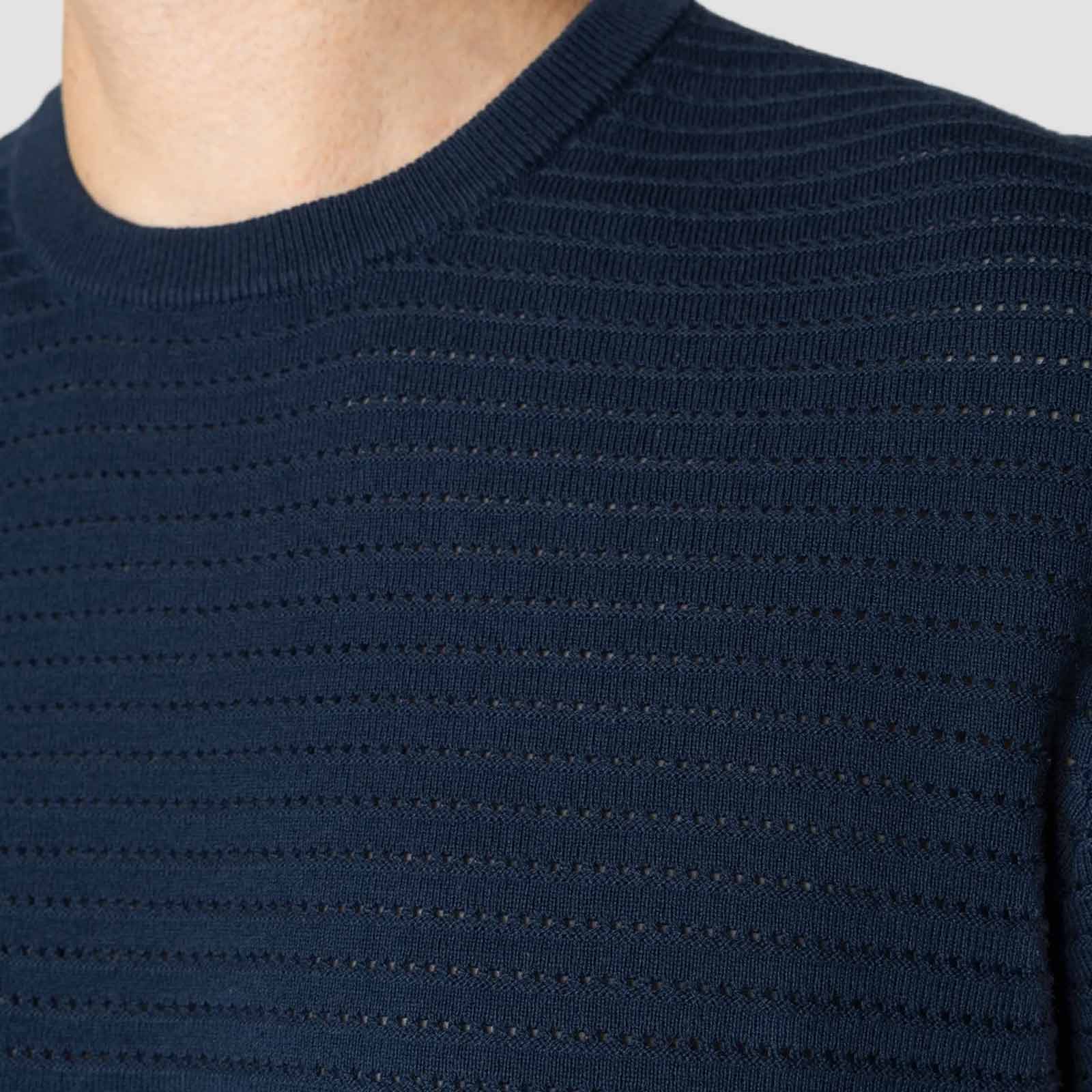 Owen Knitted T-Shirt navy