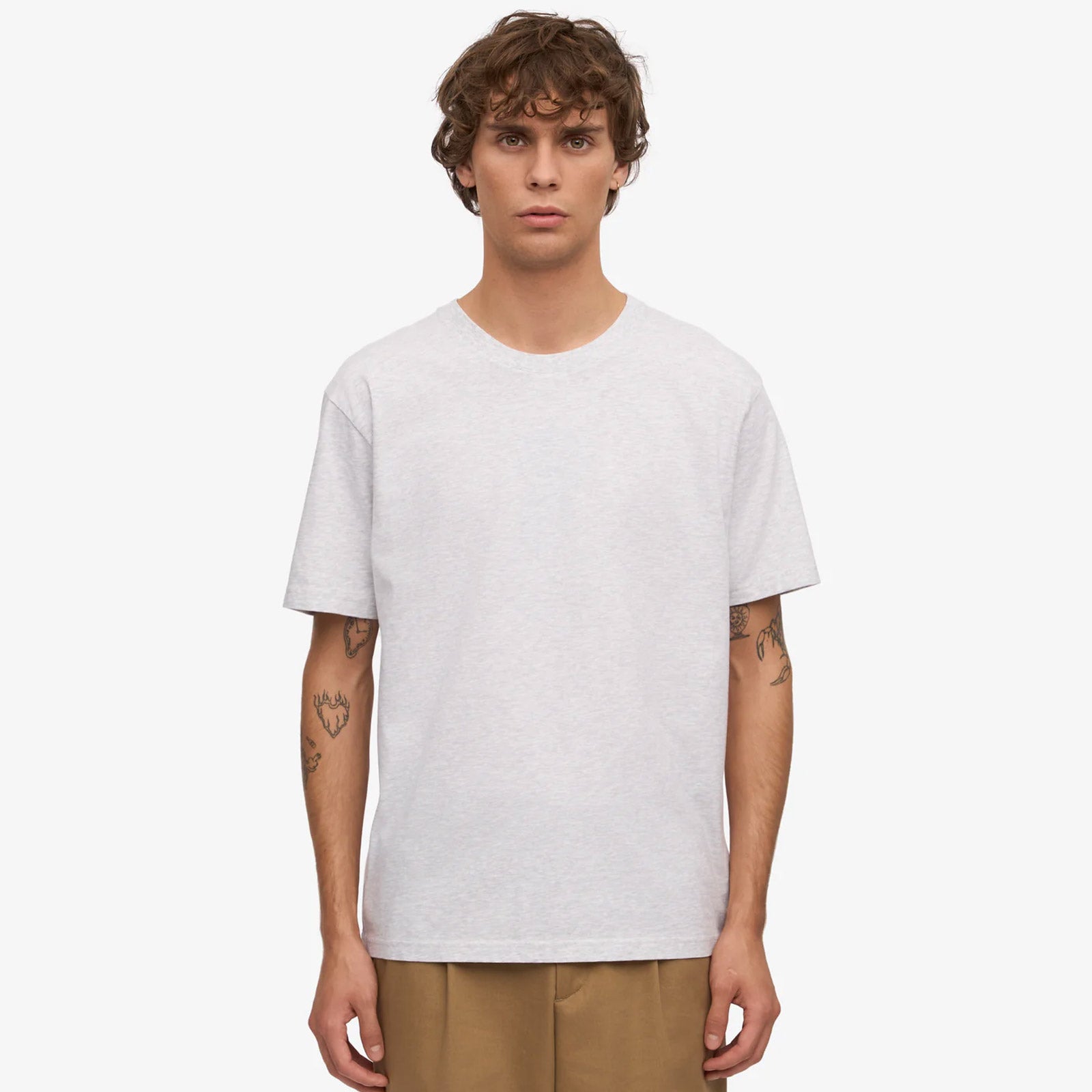 Classic Organic Tee snow melange Colorful Standard