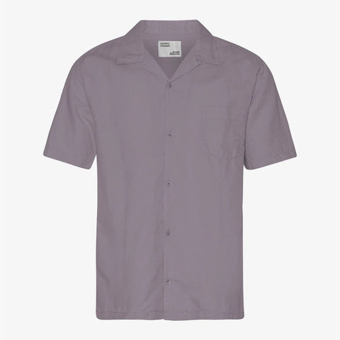Linen Short Sleeved Shirt purple haze
