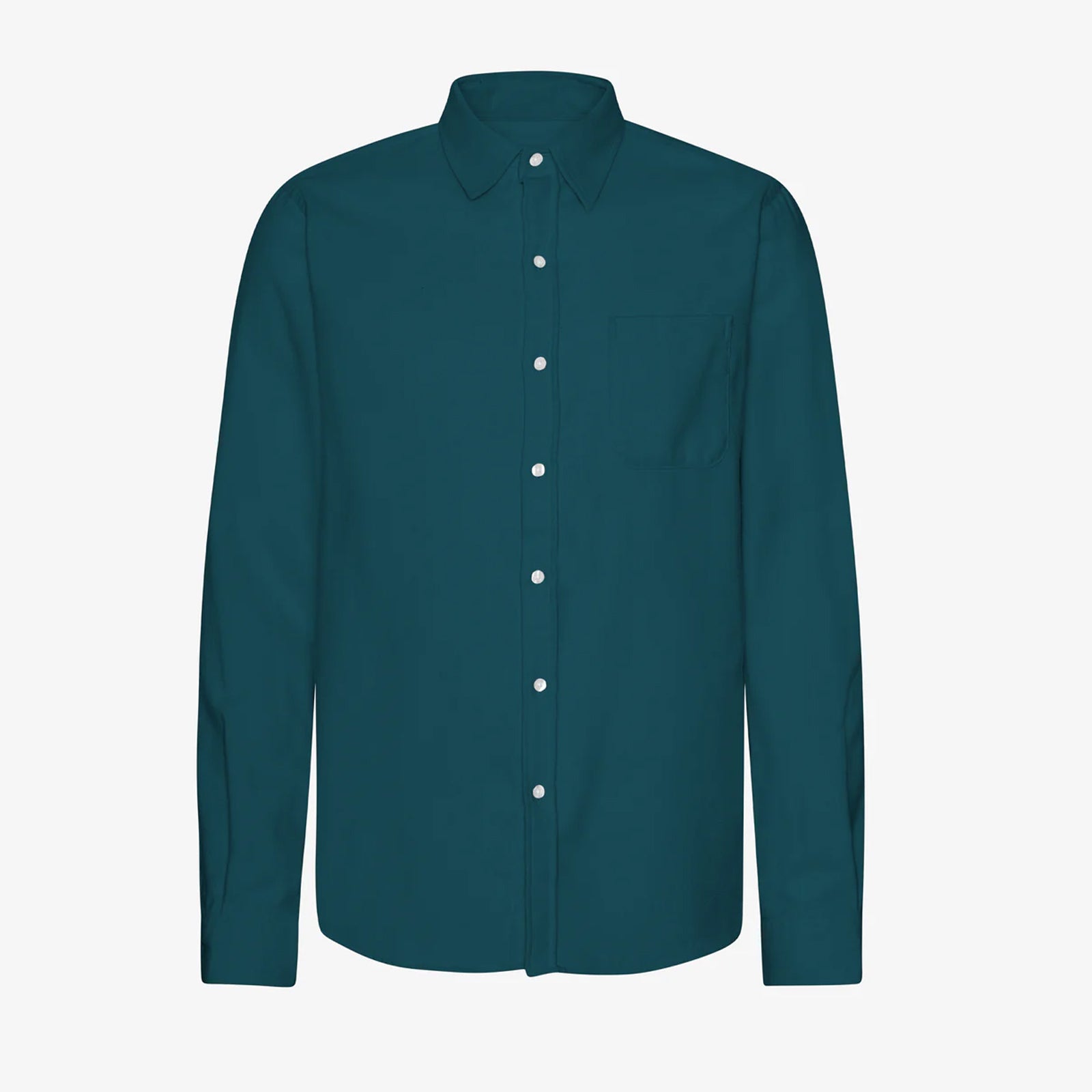 Organic Flannel Shirt ocean green Colorful Standard