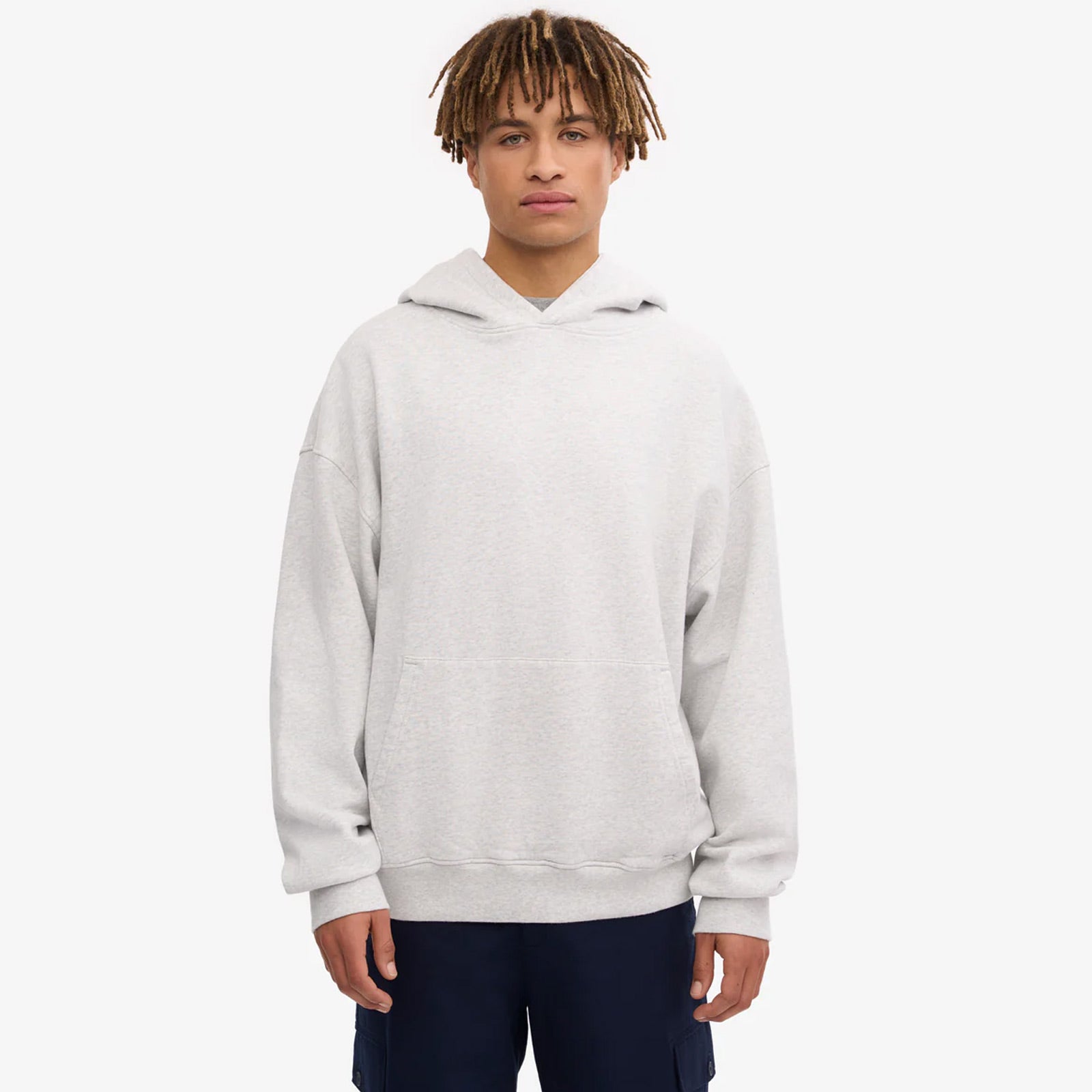 Organic Oversized Hood snow melange Colorful Standard