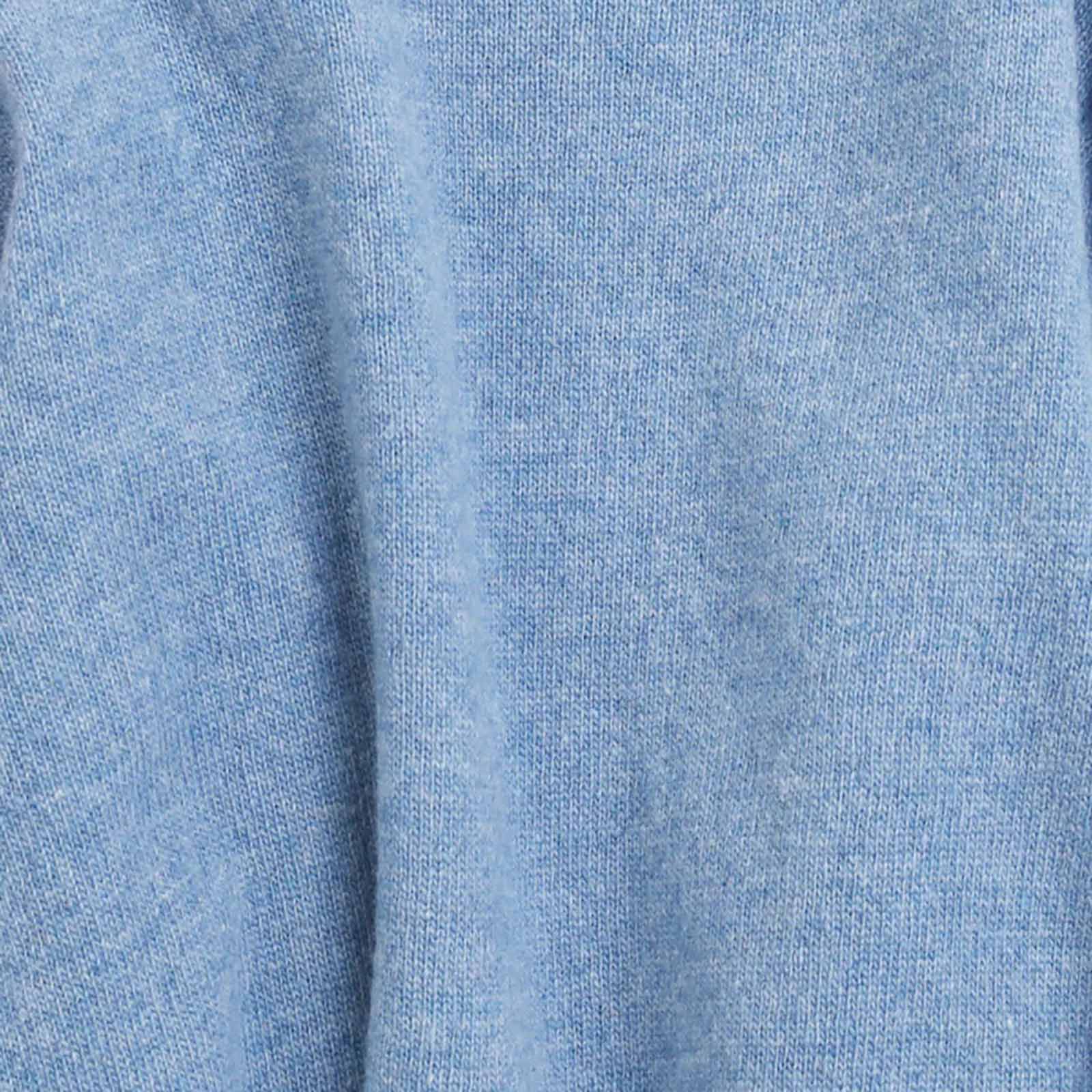 W Light Merino Wool Crew stone blue