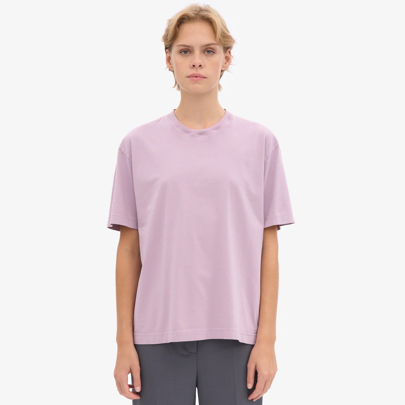 W Organic Oversized Tee pearly purple Colorful Standard