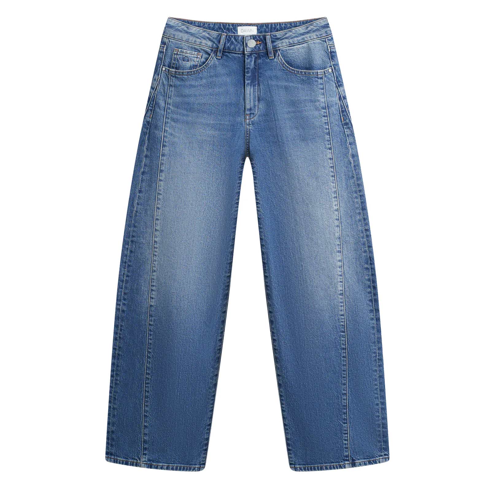Ash Cutline Barrel Leg Jeans vintage blue Dawn Denim