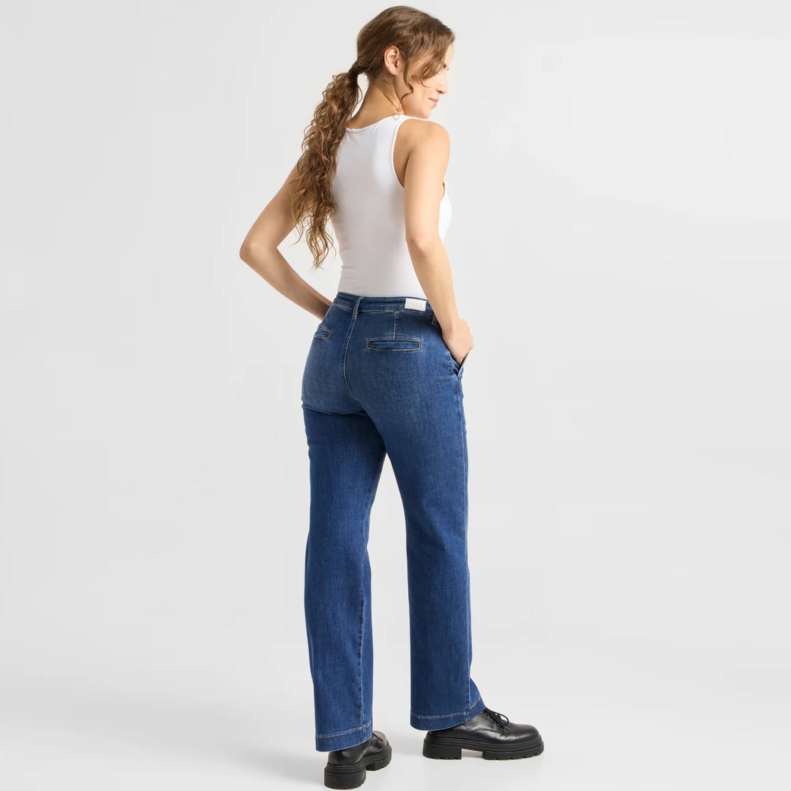 Cosma Soft Denim Chino vintage blue