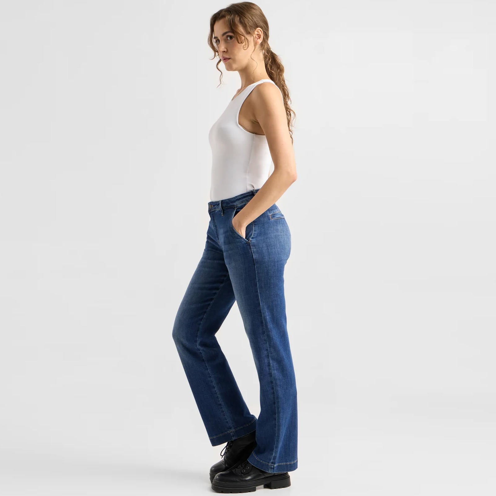 Cosma Soft Denim Chino vintage blue