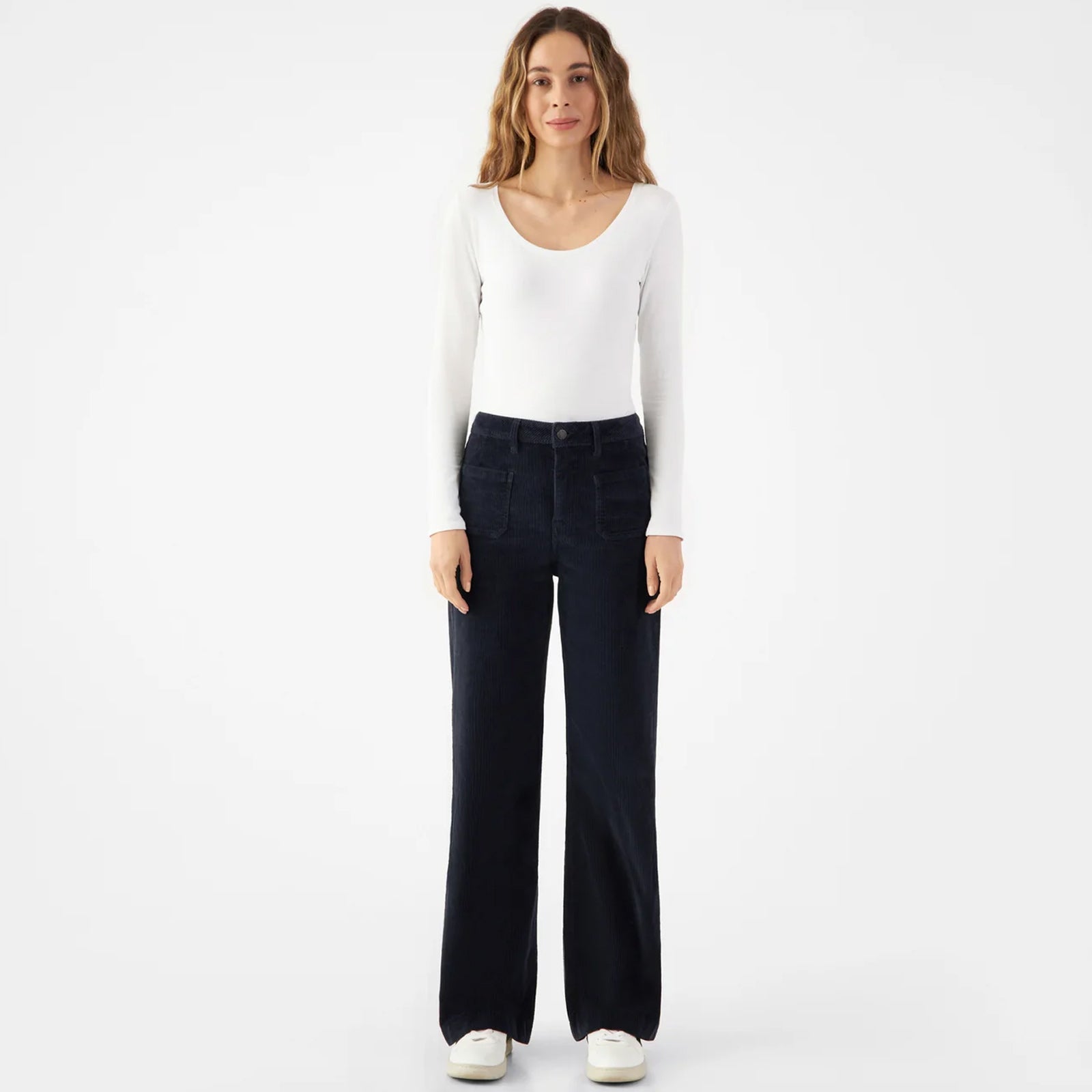 Dew Flared Cord dark navy Dawn Denim