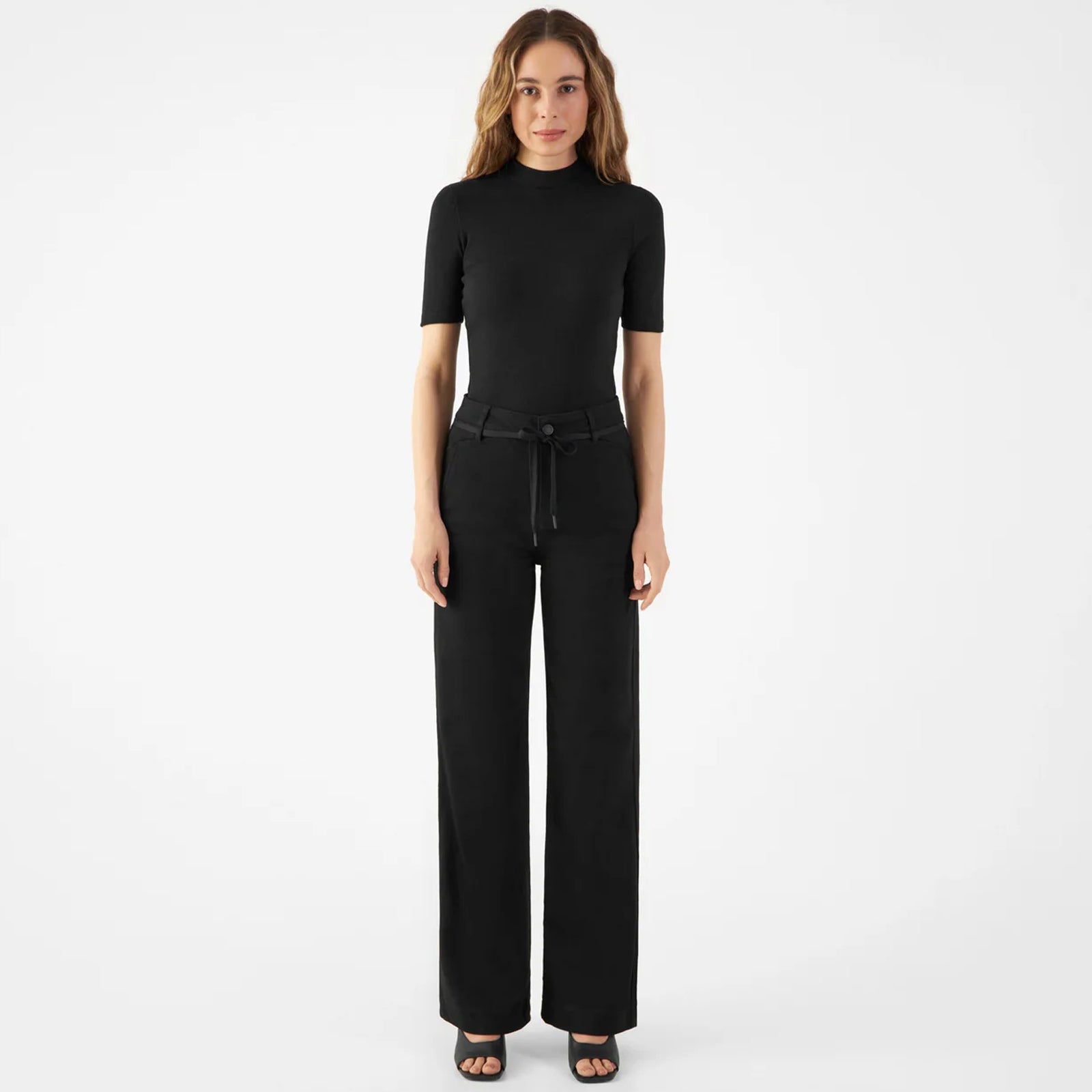 Dew French Pocket Flared Jeans 318 stay black Dawn Denim