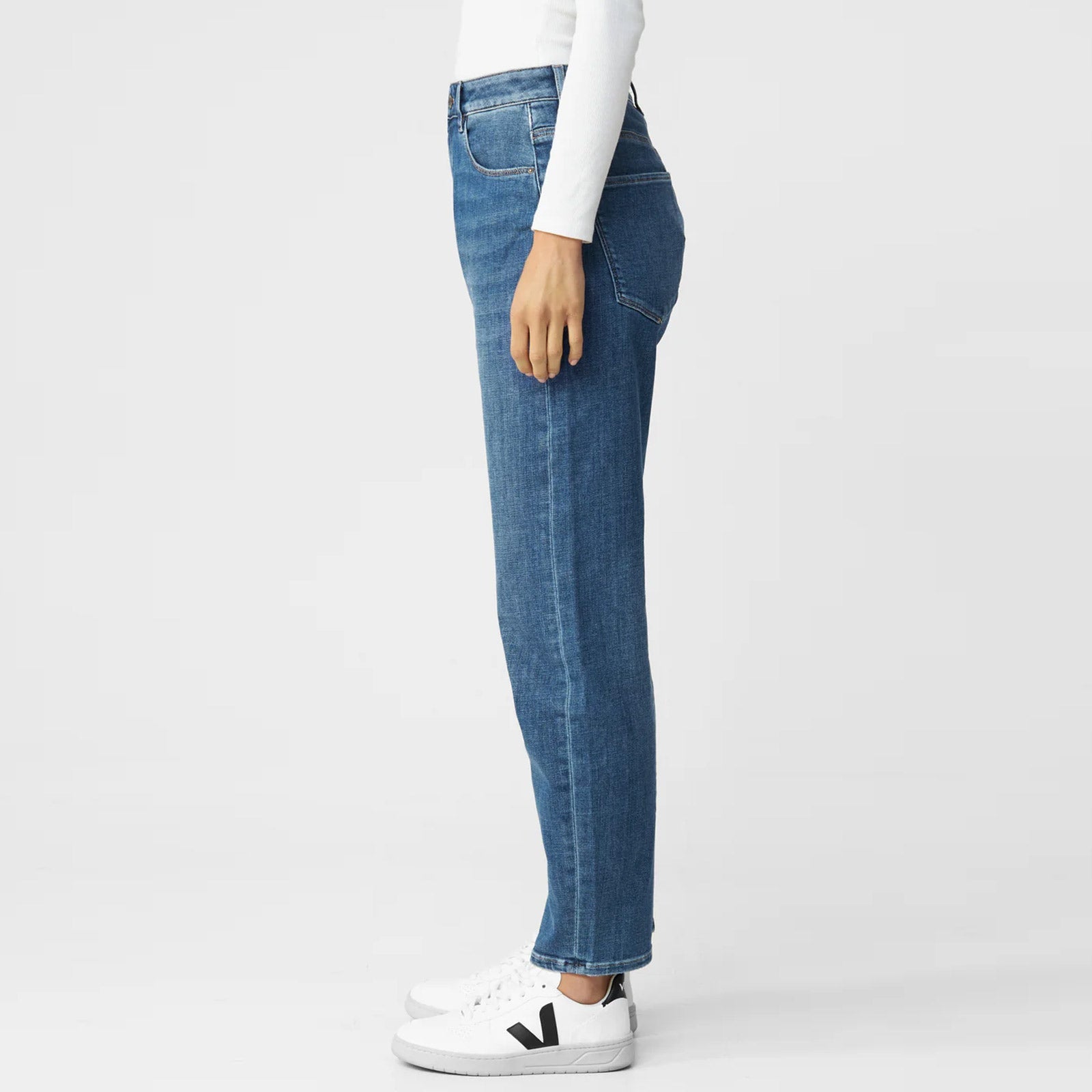 Stardust O-Shape Soft Jeans medium blue Dawn Denim