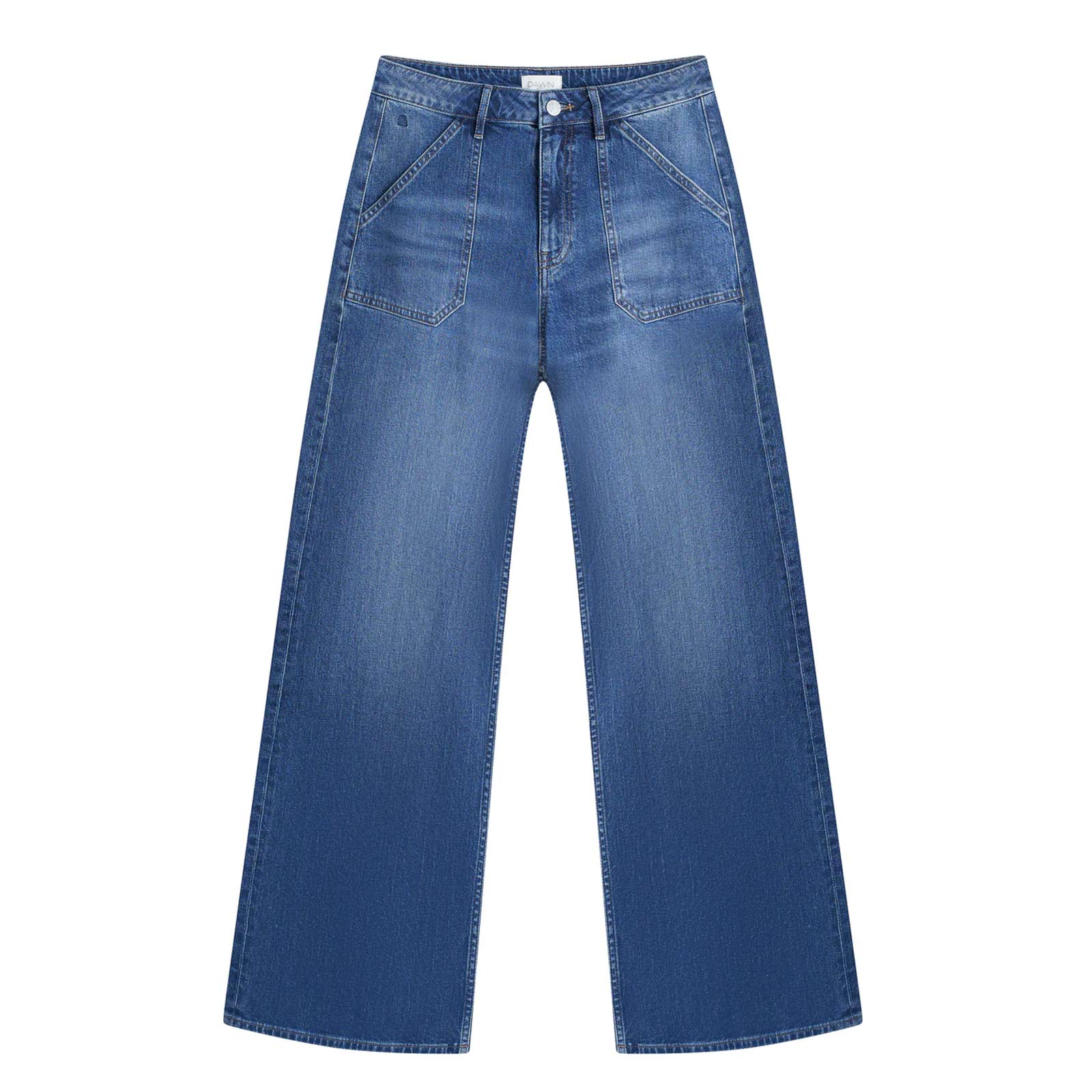 Sunny Worker Wide Leg Jeans medium blue Dawn Denim