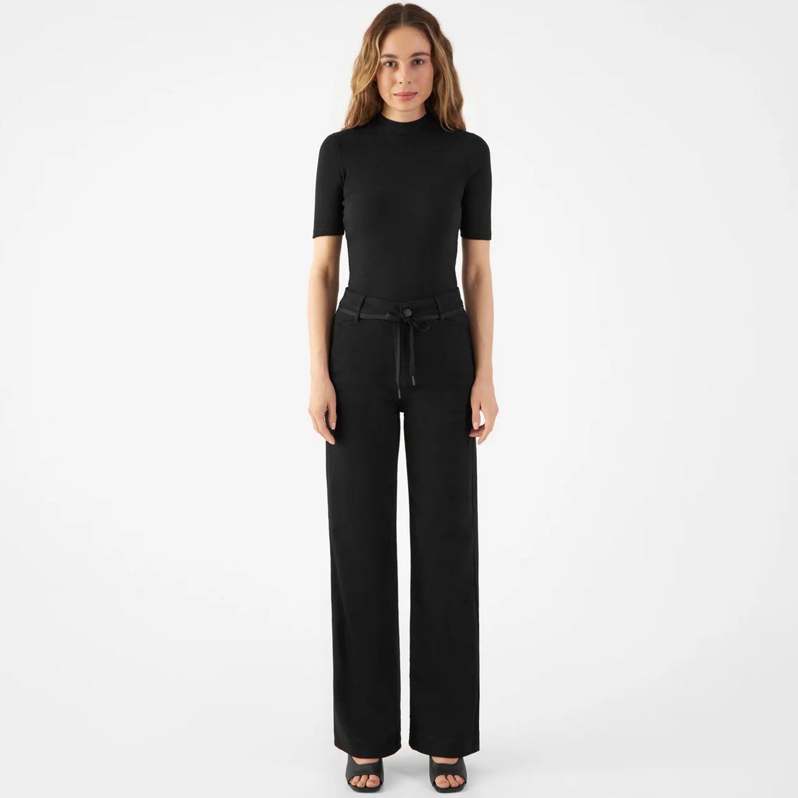 Glow Flared Soft Denim Chino vintage black Dawn Denim