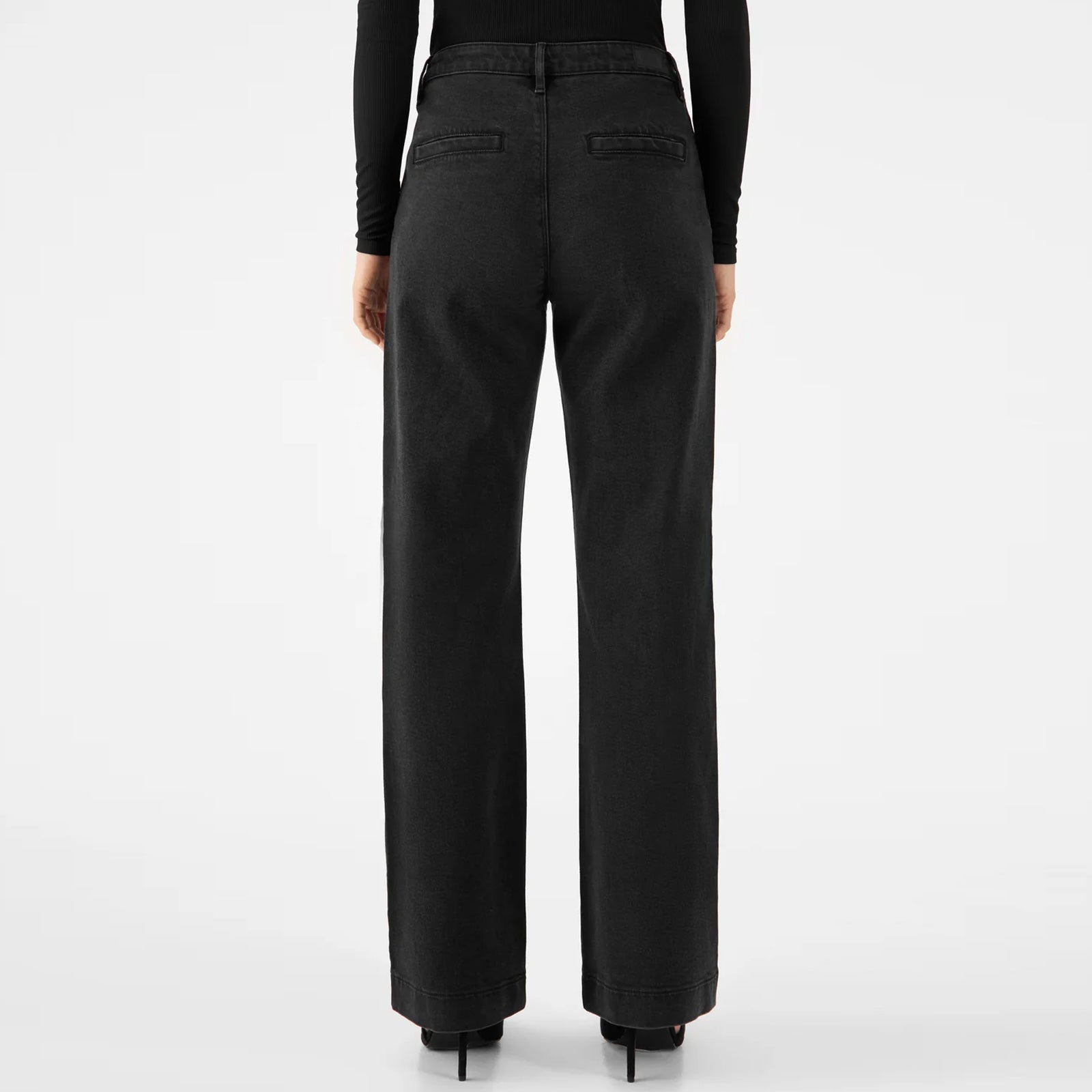 Glow Flared Soft Denim Chino vintage black Dawn Denim