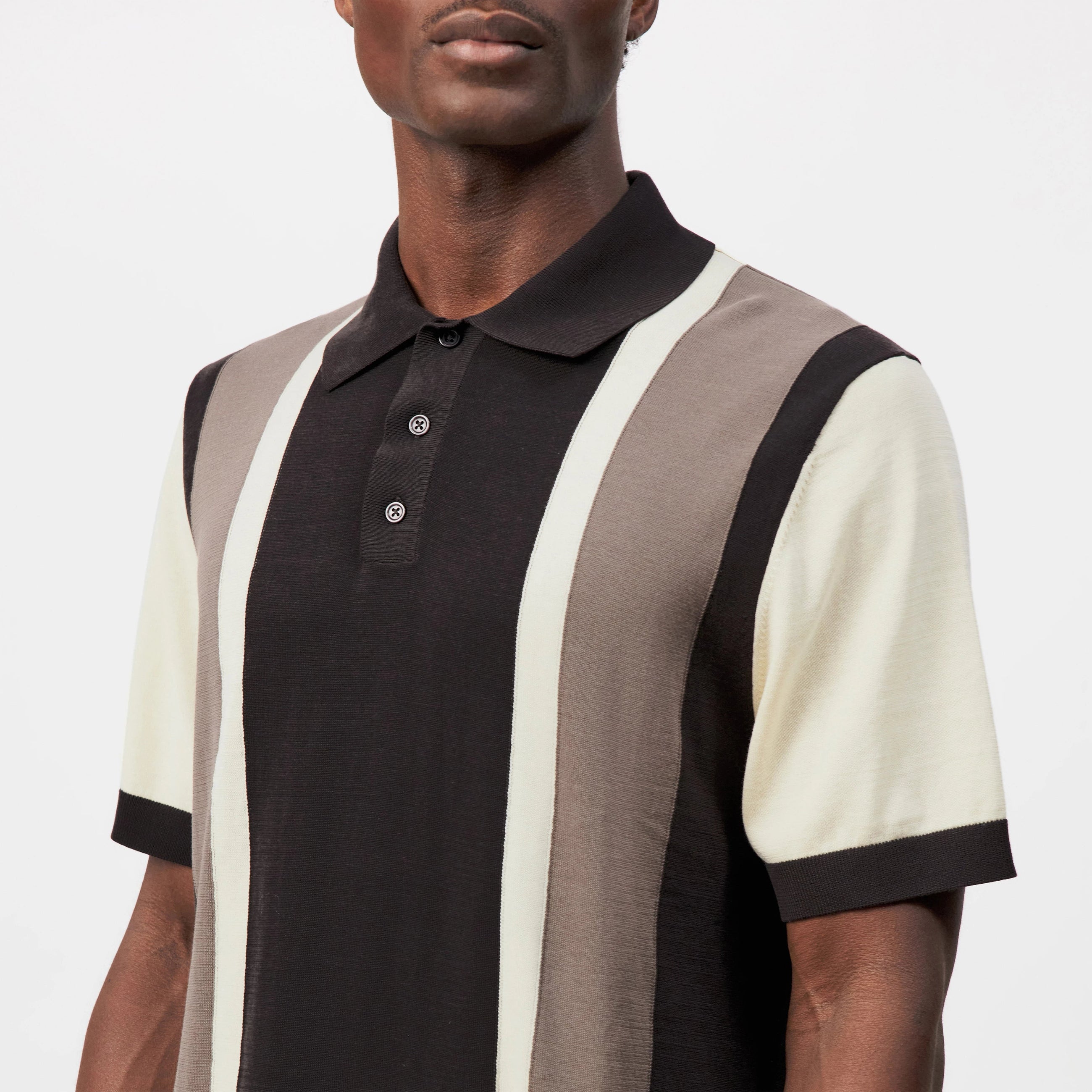 Tamian Polo Shirt 424059 dark chocolate Drykorn