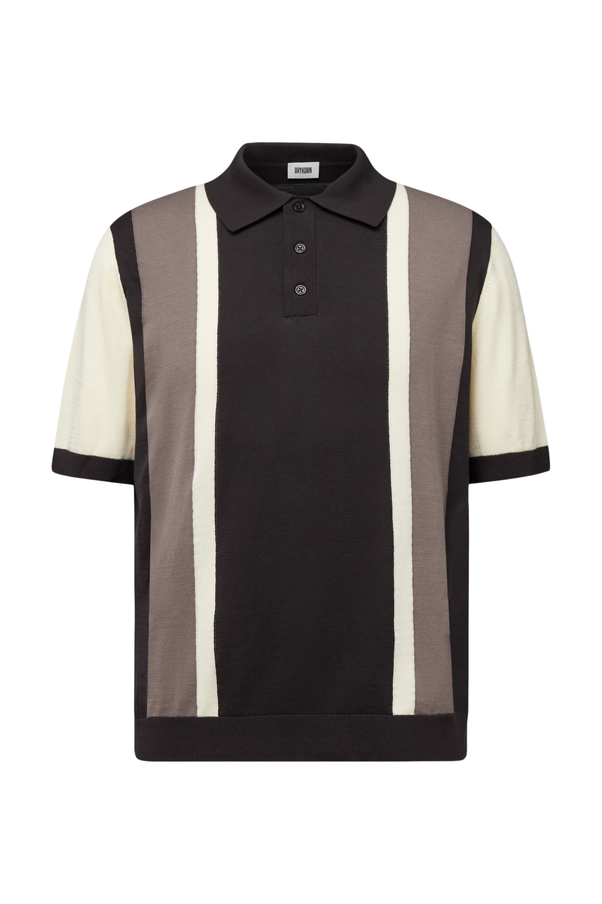 Tamian Polo Shirt 424059 dark chocolate Drykorn