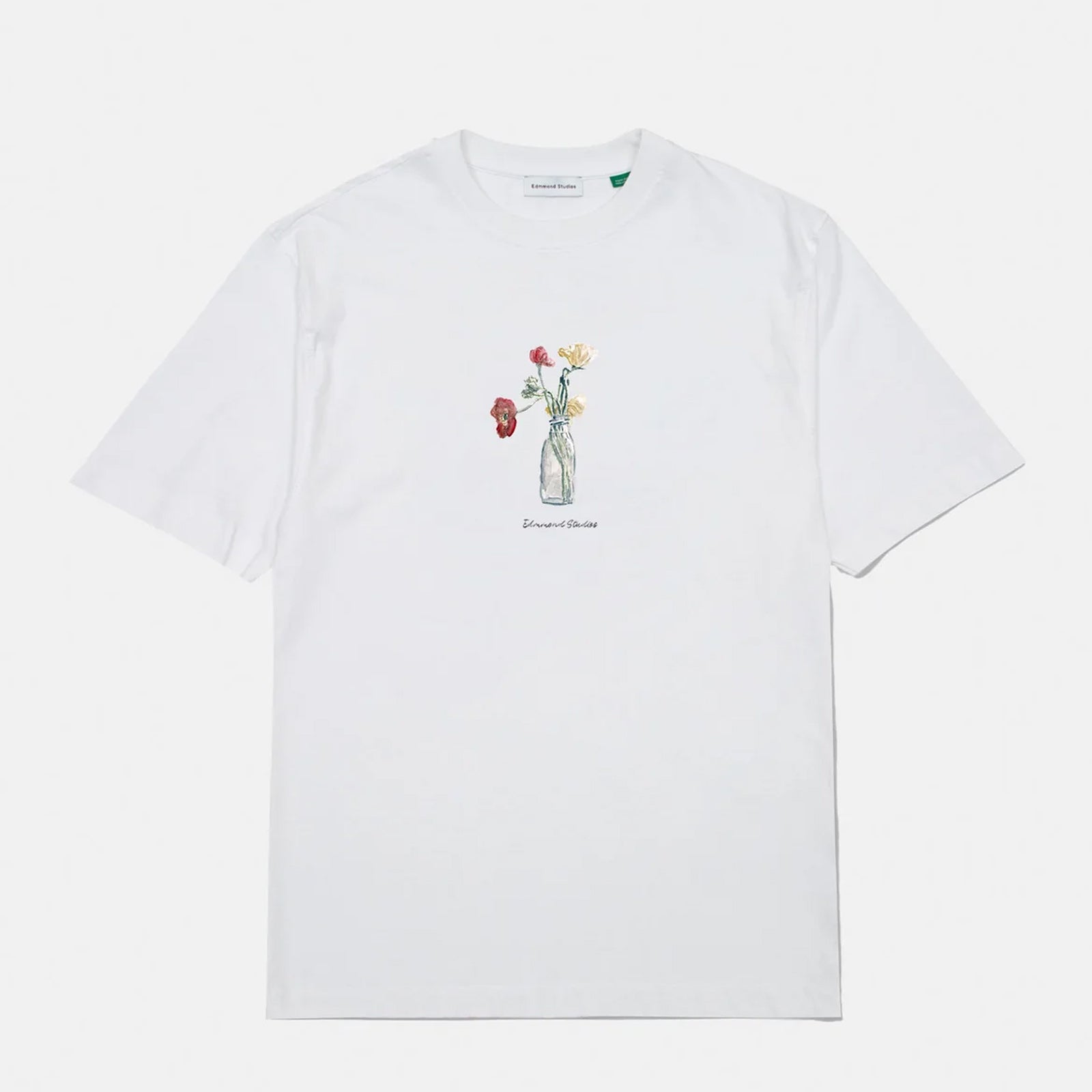 Blooming T-shirt plain white Edmmond Studios