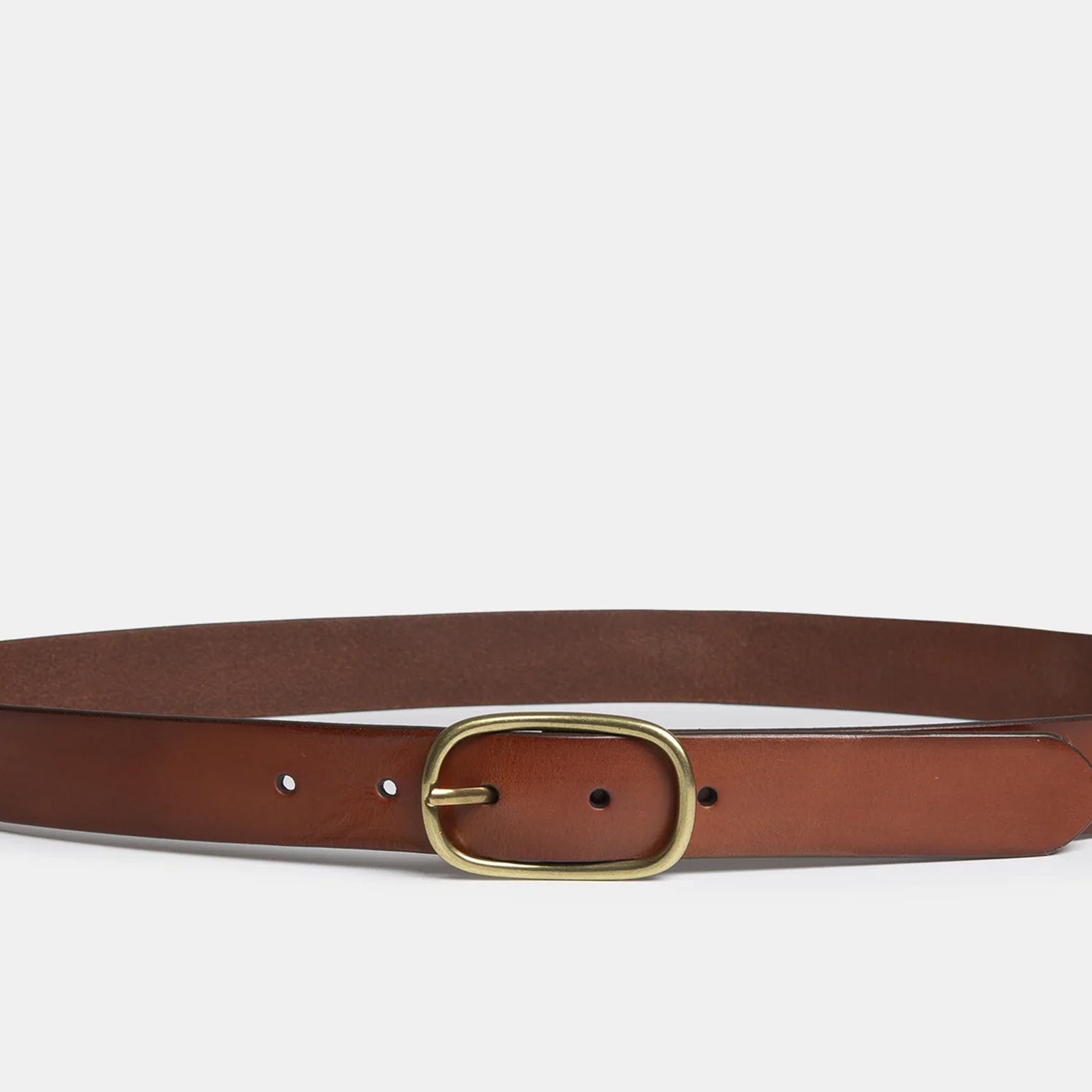 New Raw Belt plain brown Edmmond Studios