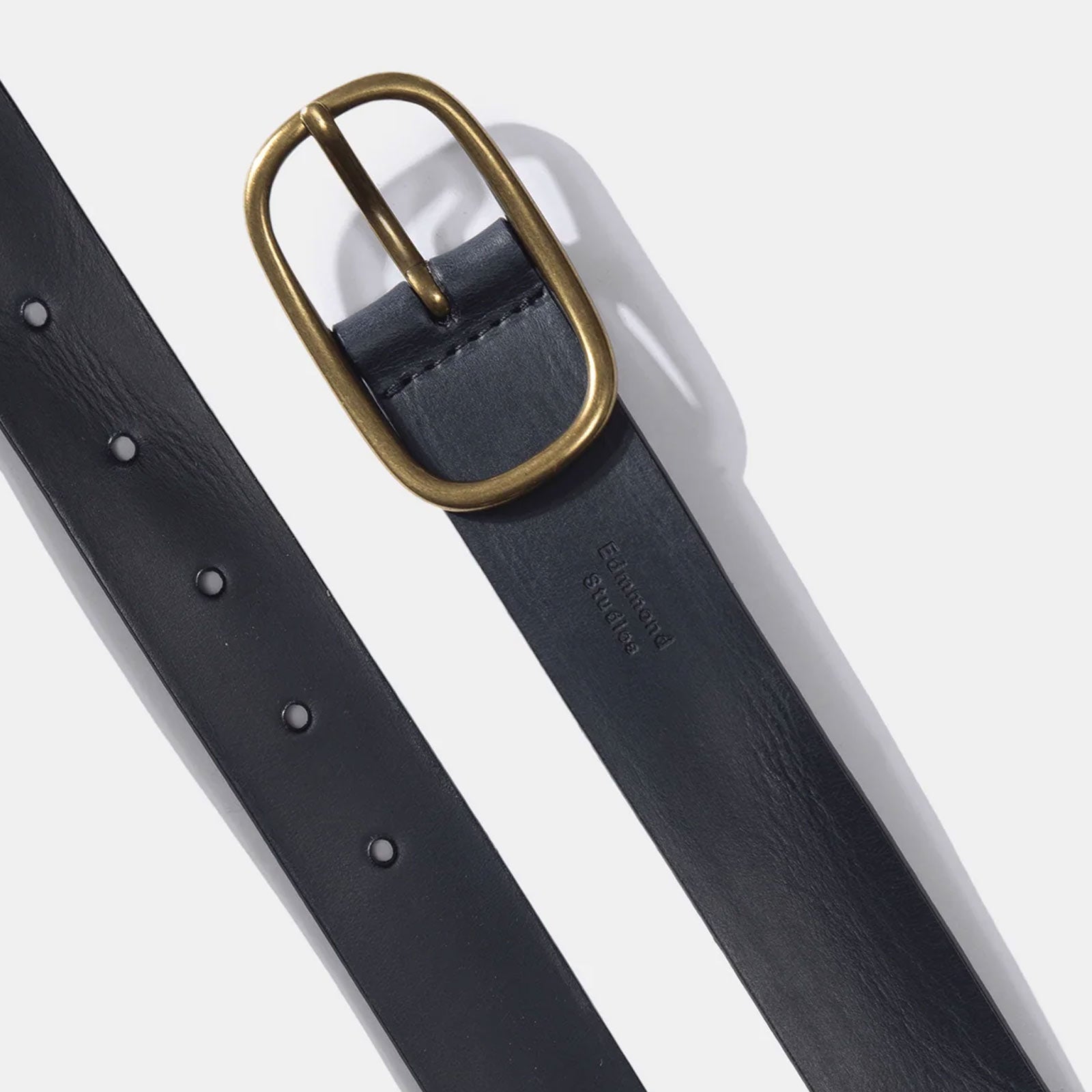 New Raw Belt plain navy Edmmond Studios