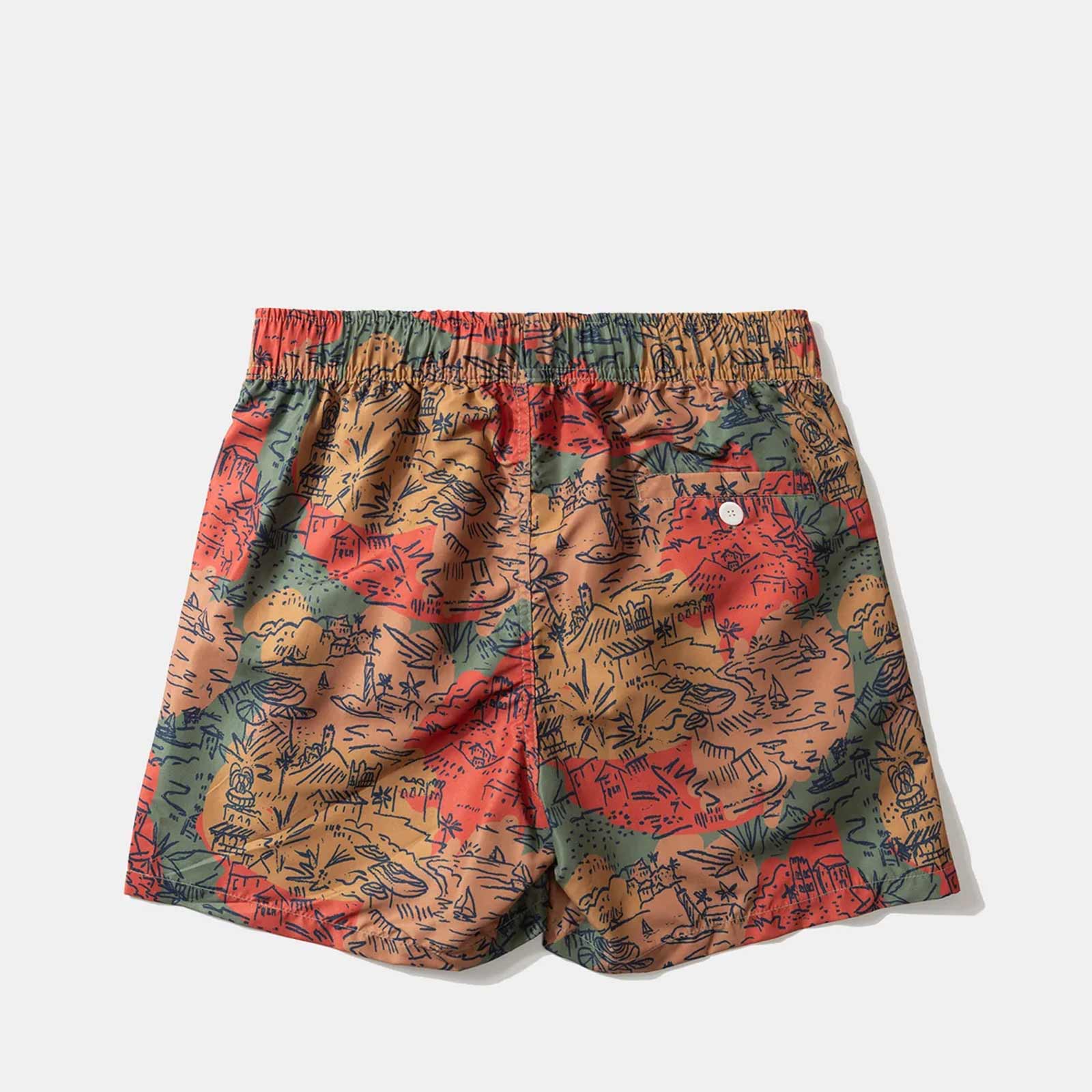 Wilderness Swimshorts plain brown Edmmond Studios