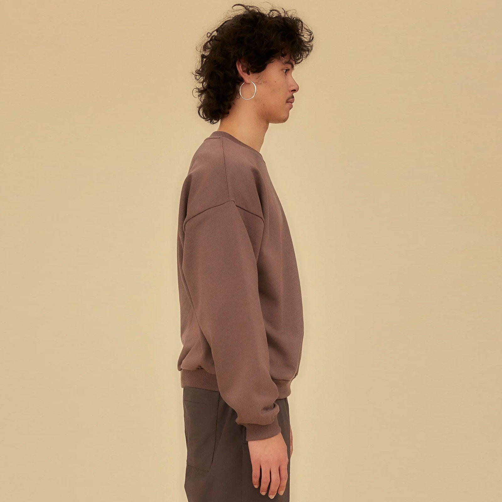 EDO Organic Crewneck smokey fig
