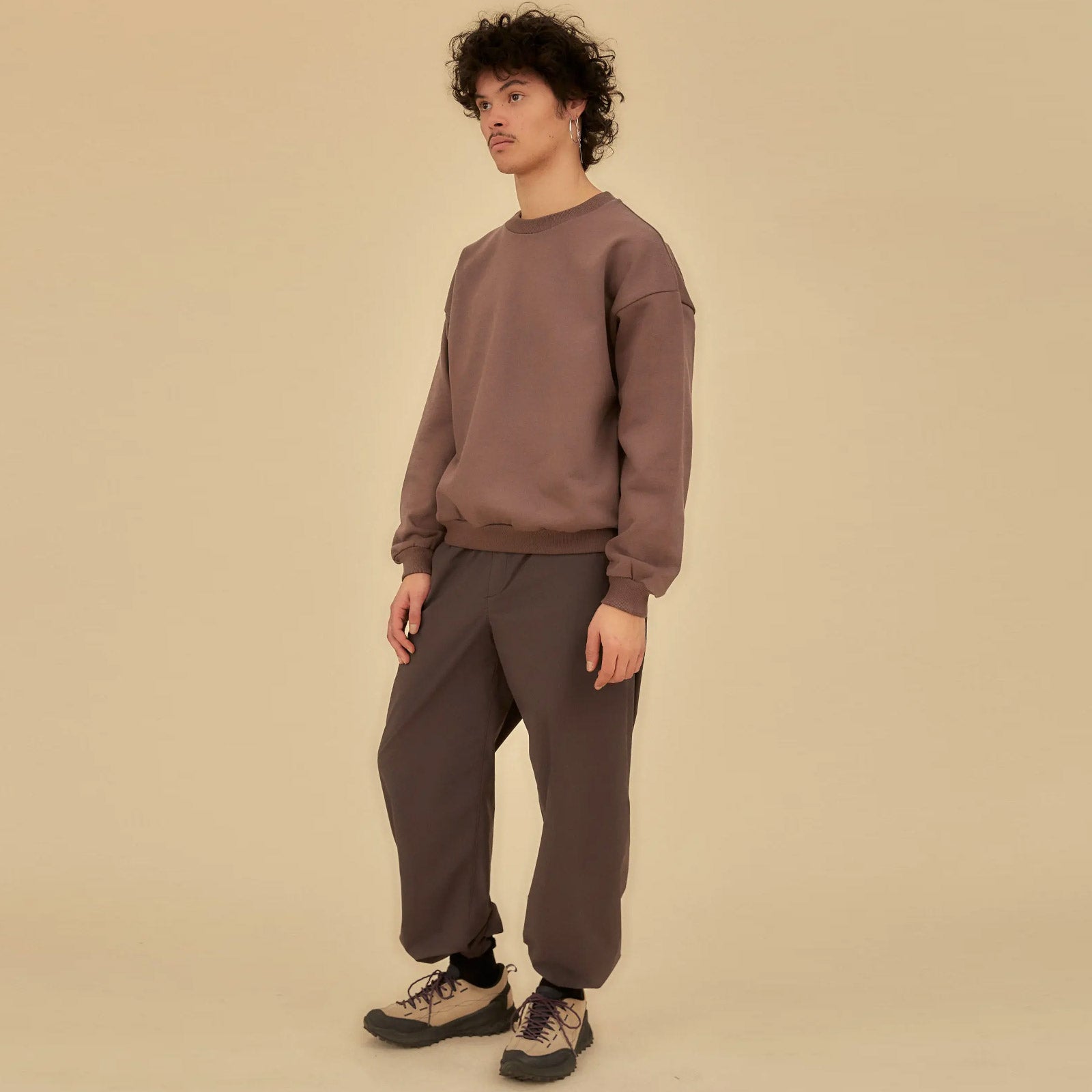 EDO Organic Crewneck smokey fig