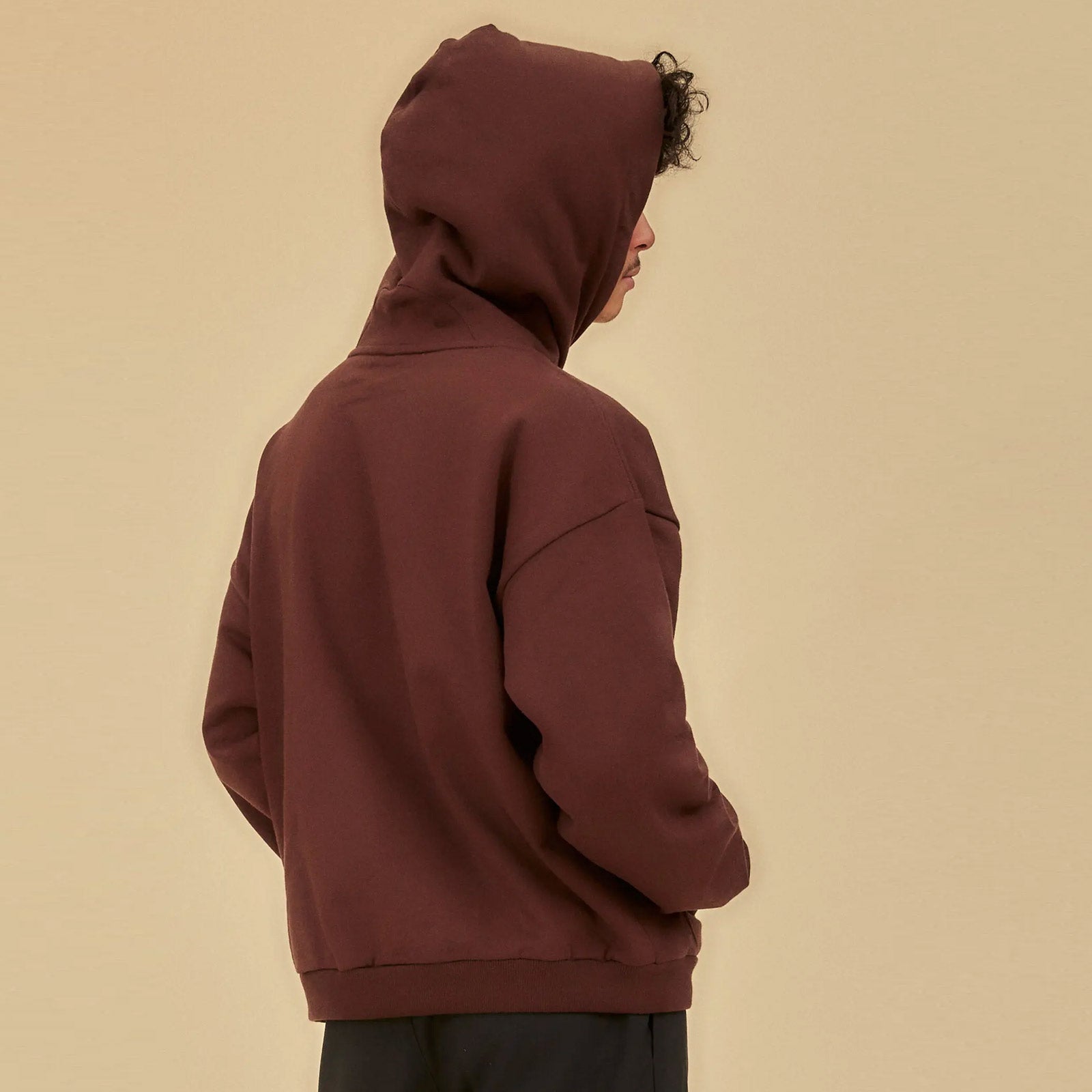 EDO Organic Hoodie plum wood