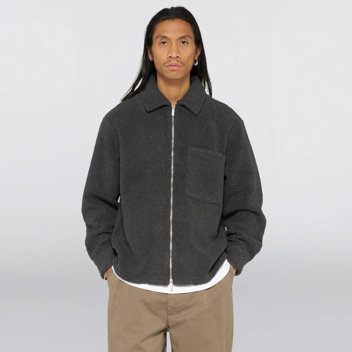 Snug II Overshirt LS dark grey
